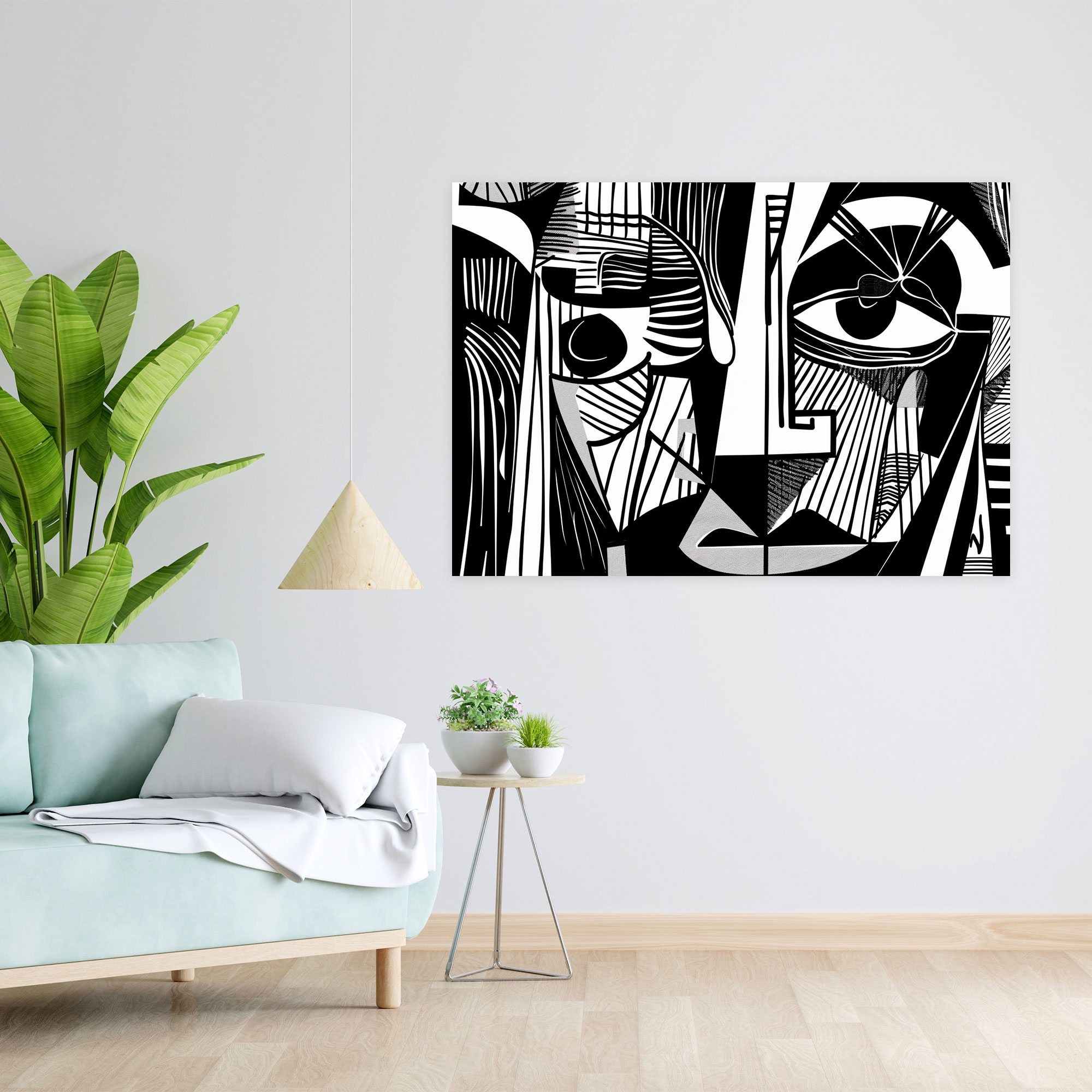 Pablo Picasso Canvas Print - Pablo Picasso, Home Decoration, Black And White, Wall Art