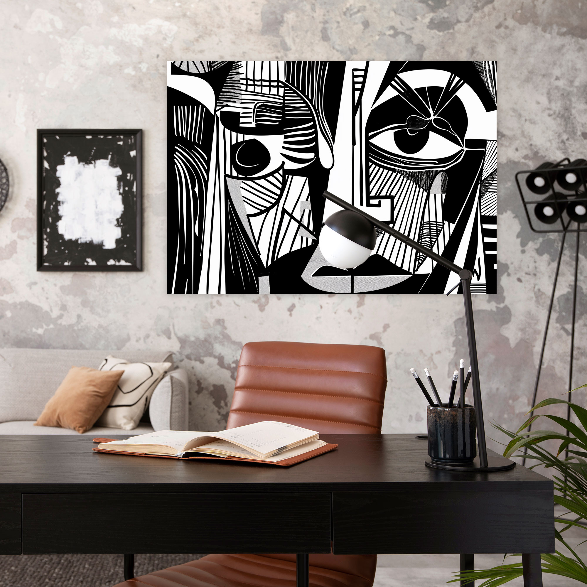Pablo Picasso Canvas Print - Pablo Picasso, Home Decoration, Black And White, Wall Art