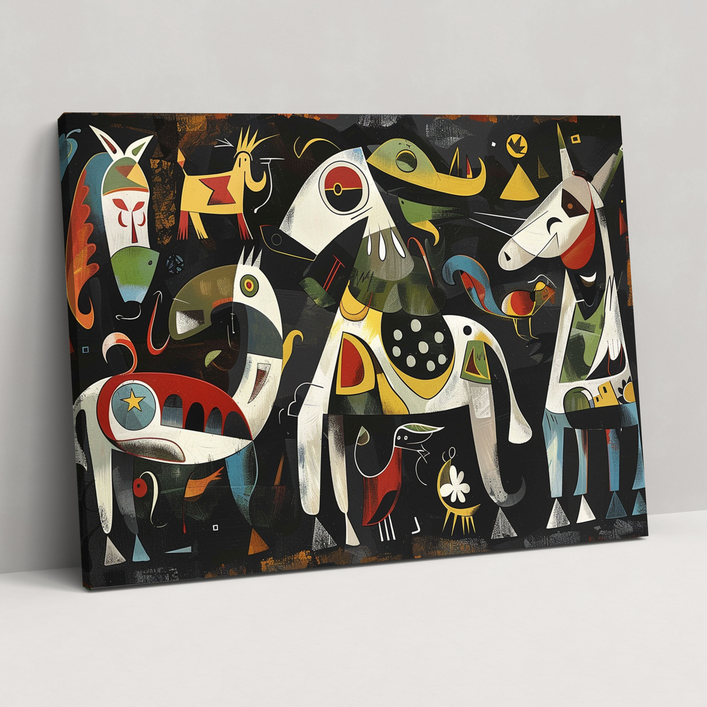 Pablo Picasso Wall Art - Pablo Picasso, Canvas Print, Pablo Picasso, Whimsical Animals