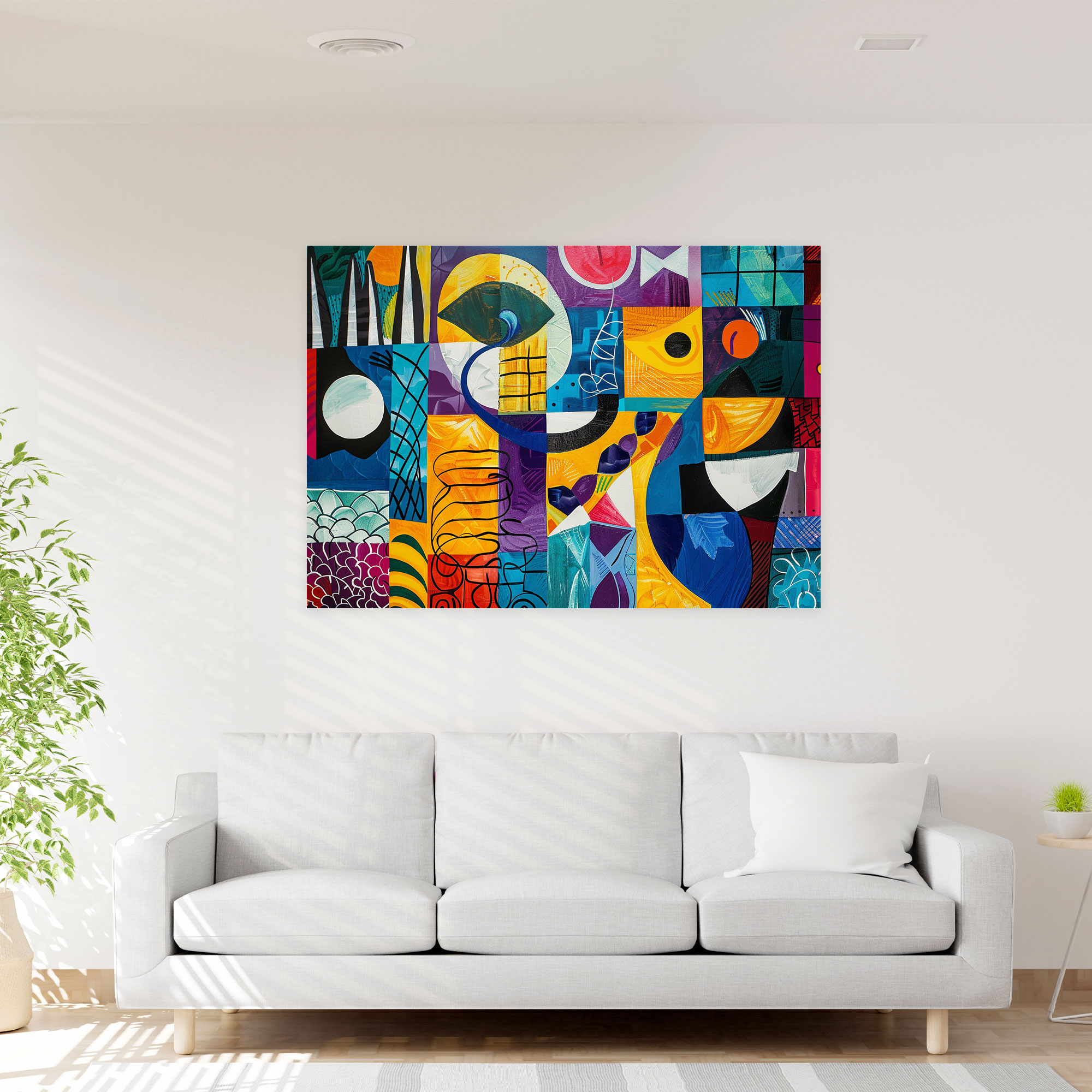 Pablo Picasso Wall Art - Pablo Picasso, Vibrant Patterns, Home Decoration, Wall Decoration