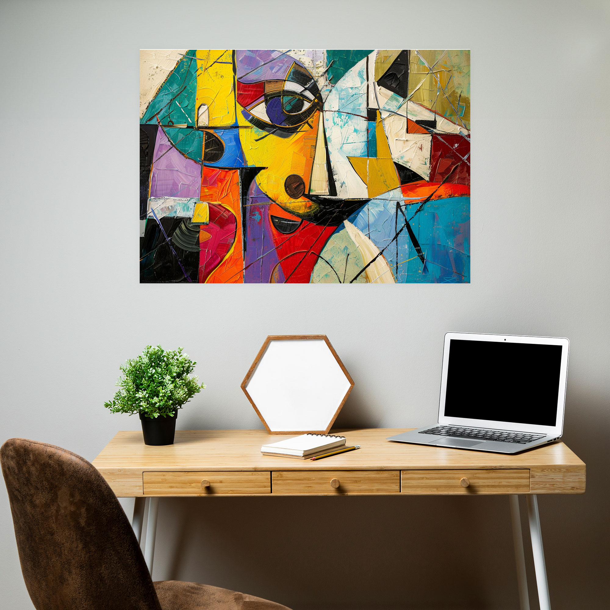 Pablo Picasso Cubist Abstract Canvas Print - Pablo Picasso, Pablo Picasso, Wall Art, Wall Decoration