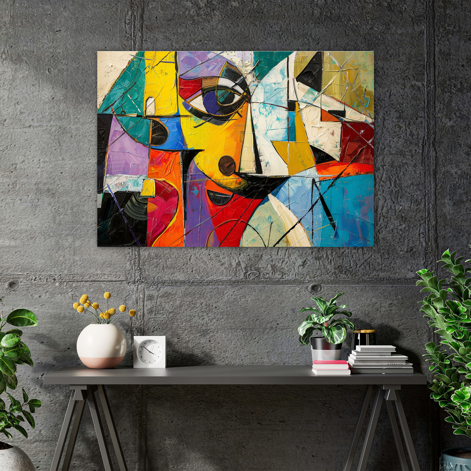 Pablo Picasso Cubist Abstract Canvas Print - Pablo Picasso, Pablo Picasso, Wall Art, Wall Decoration