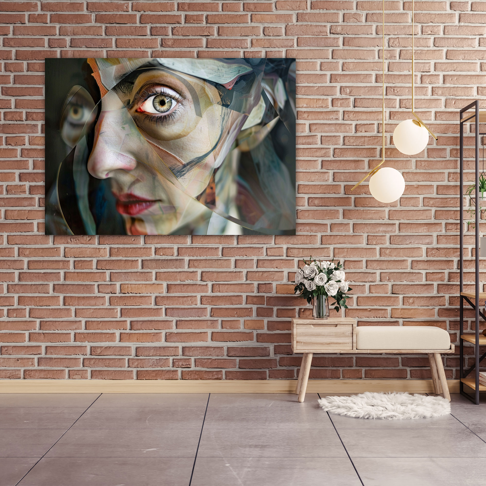 Picasso Tarzı Gerçeküstü Kadın Kanvas Tablo - Pablo Picasso Duvar Sanatı Duvar Dekorasyonu