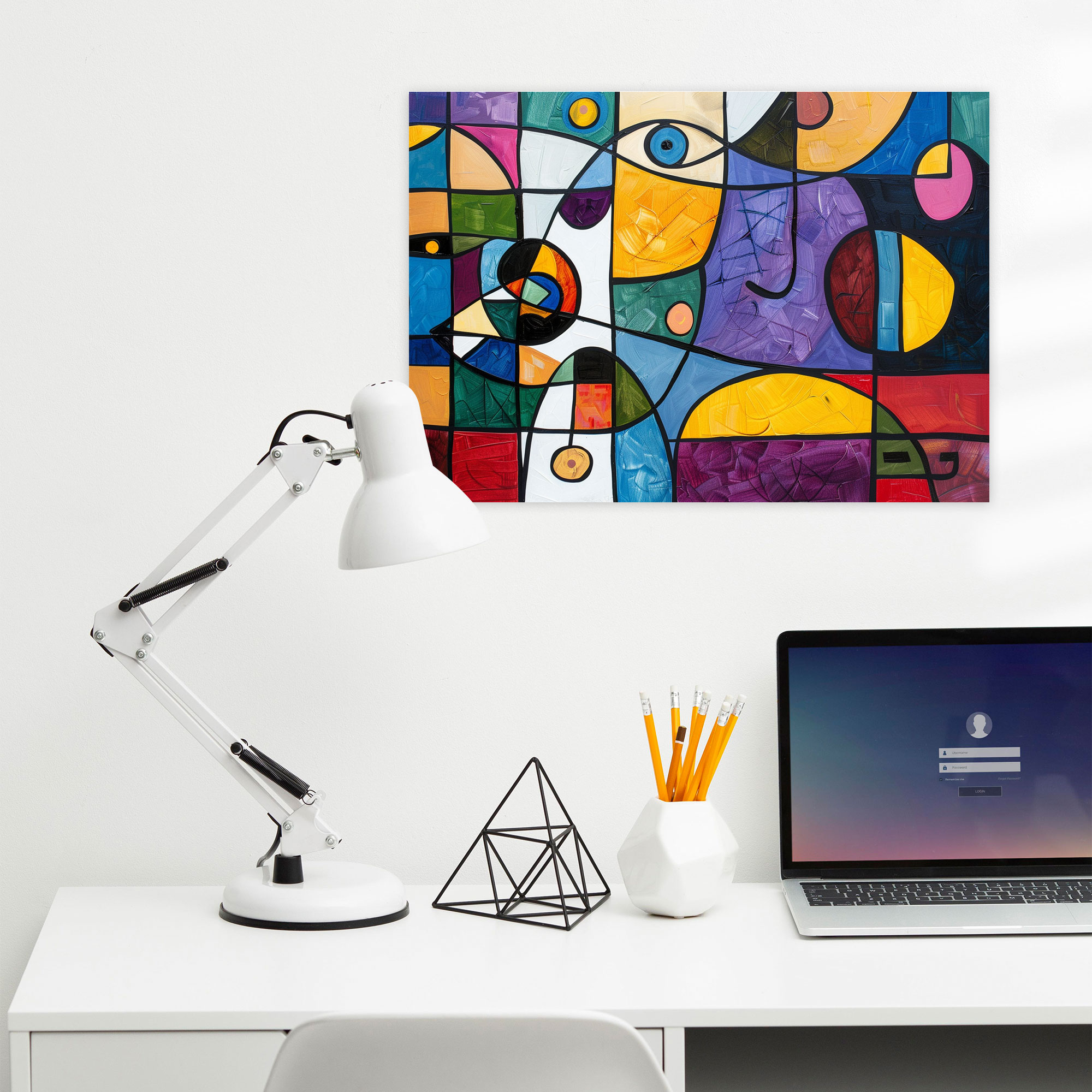 Renkli Soyut Picasso Kanvas Tablo - Pablo Picasso Kanvas Duvar Sanatı Duvar Dekorasyonu