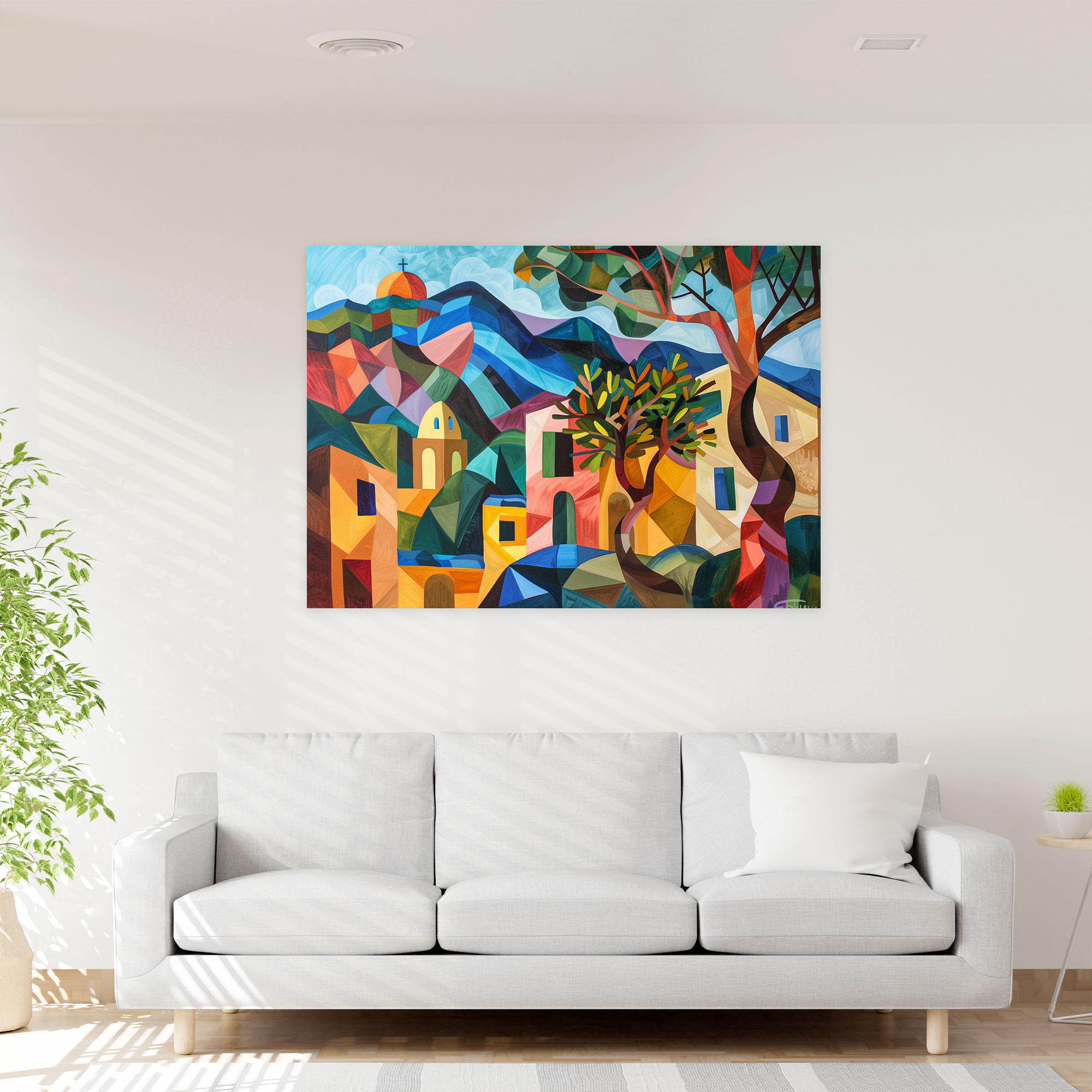 Picasso Manzara Kanvas Tablo - Pablo Picasso Duvar Sanatı Kanvas