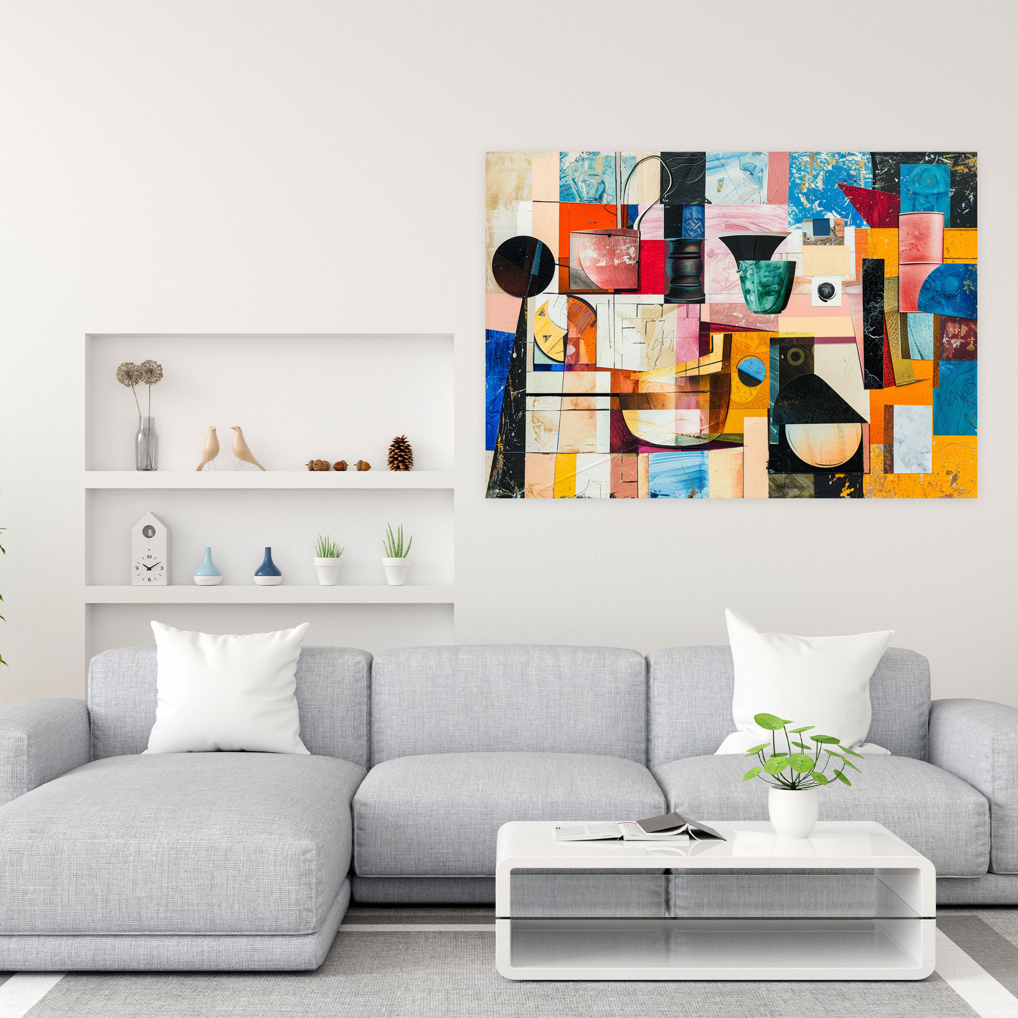 Colorful Collage Wall Decoration - Pablo Picasso, Canvas Wall Art, Home Decoration, Wall Decoration
