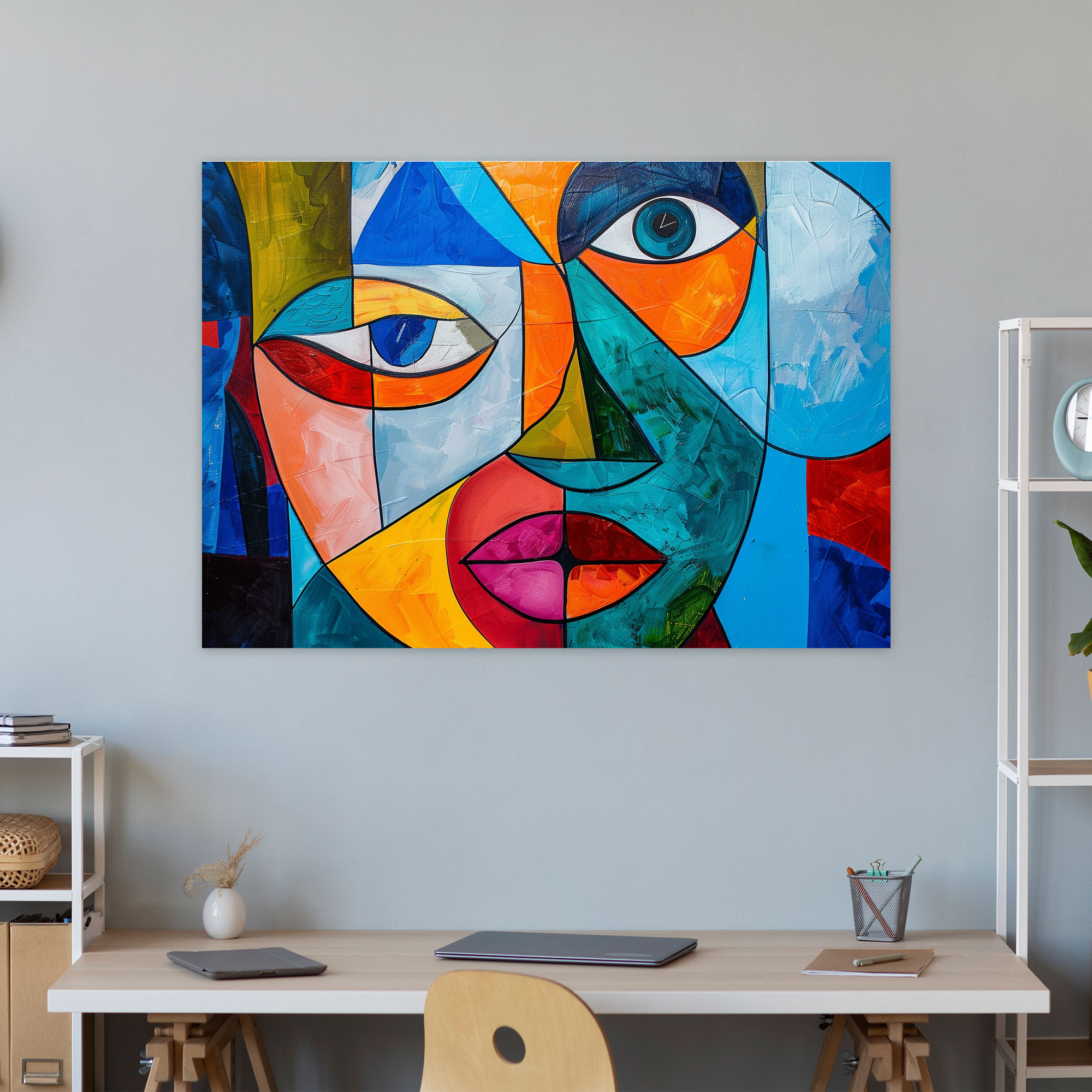 Soyut Yüz Duvar Dekorasyonu - Pablo Picasso Kanvas Tablo Ev Dekorasyonu Kanvas Duvar Sanatı