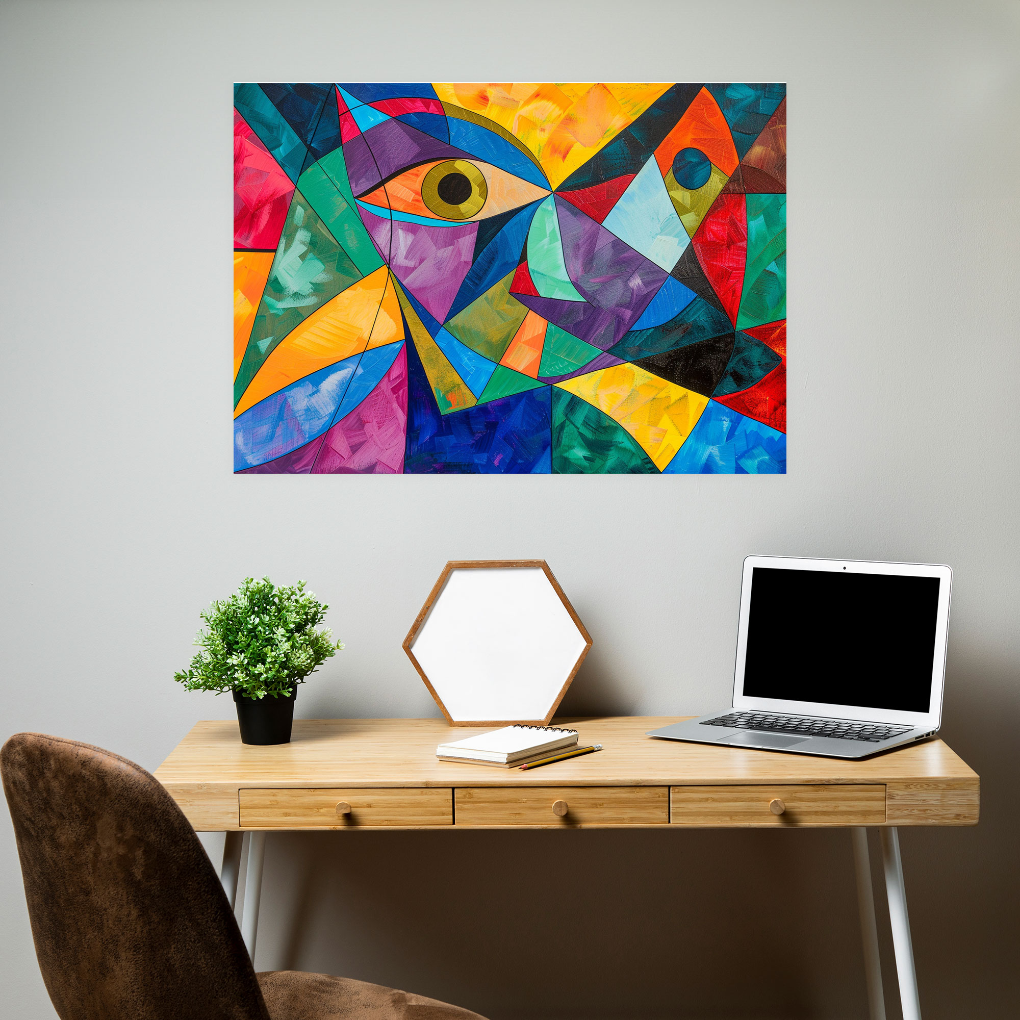 Abstract Picasso Inspired Wall Art - Pablo Picasso, Wall Decoration, Wall Art, Canvas Print
