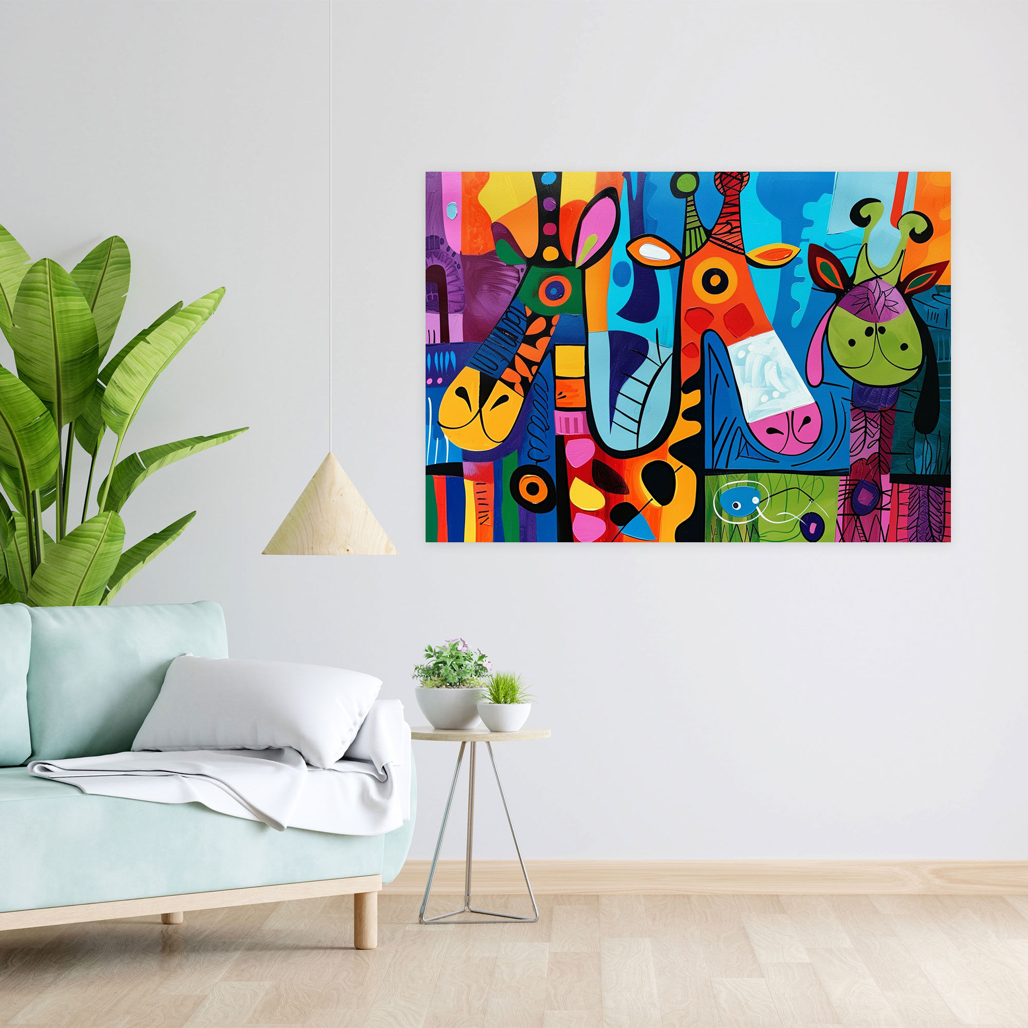 Eğlenceli Picasso Hayvanlar Duvar Sanatı - Pablo Picasso Kanvas Tablo Duvar Sanatı Ev Dekorasyonu
