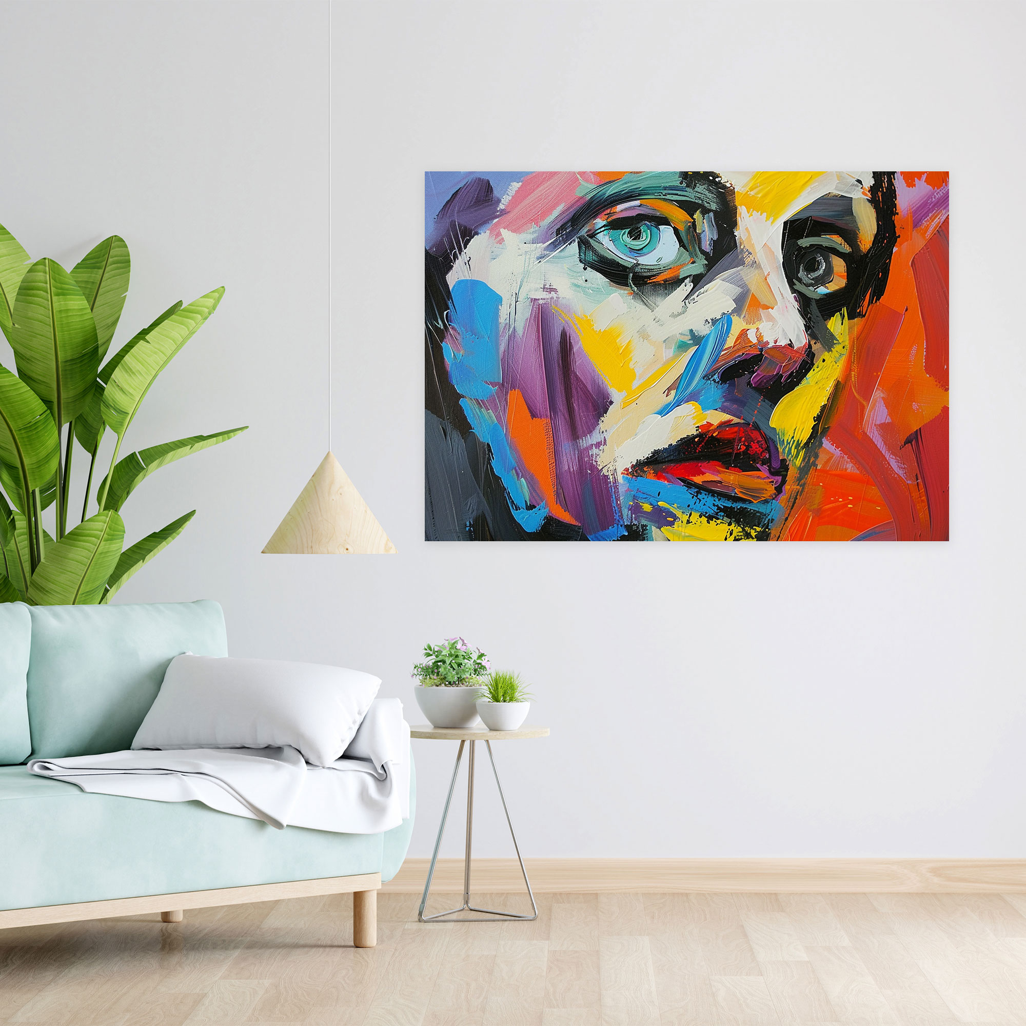 Expressive Picasso Portrait Canvas Print - Pablo Picasso, Pablo Picasso, Wall Art, Wall Decoration