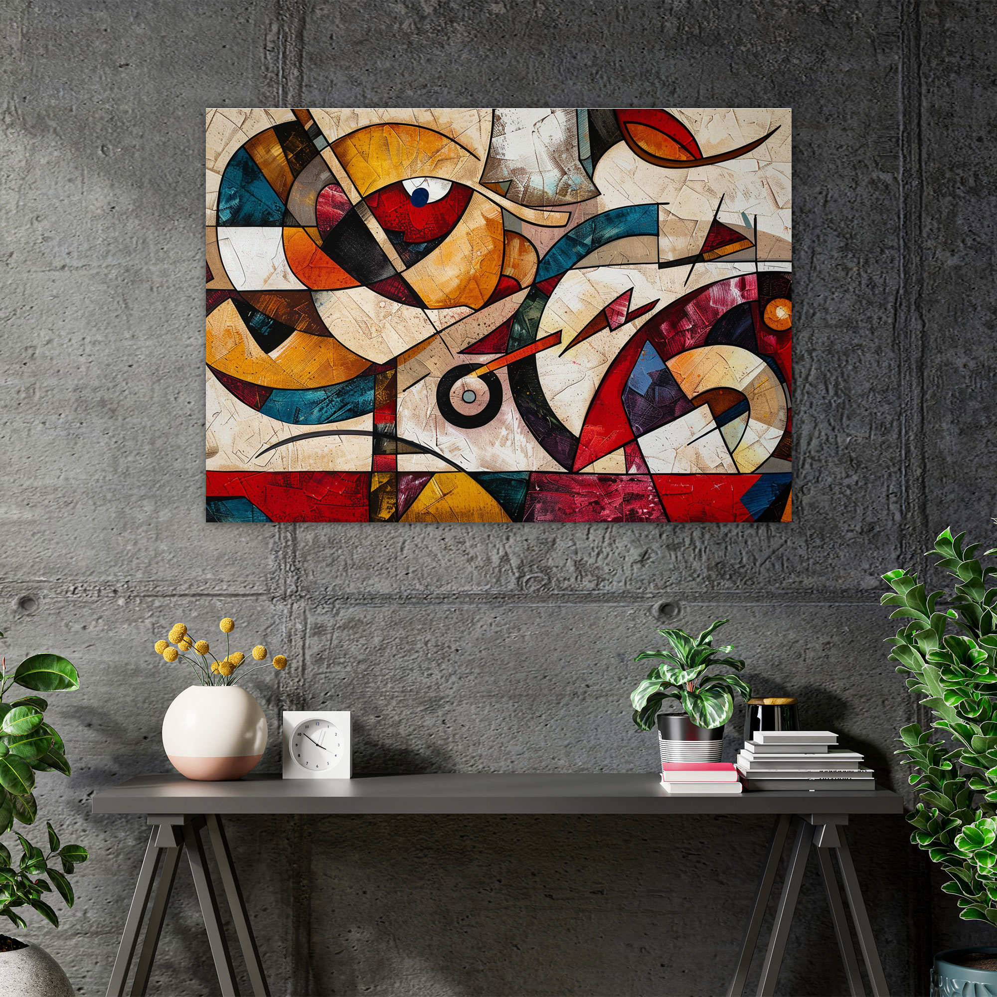 Pablo Picasso Kanvas Tablo - Dinamik Kompozisyon