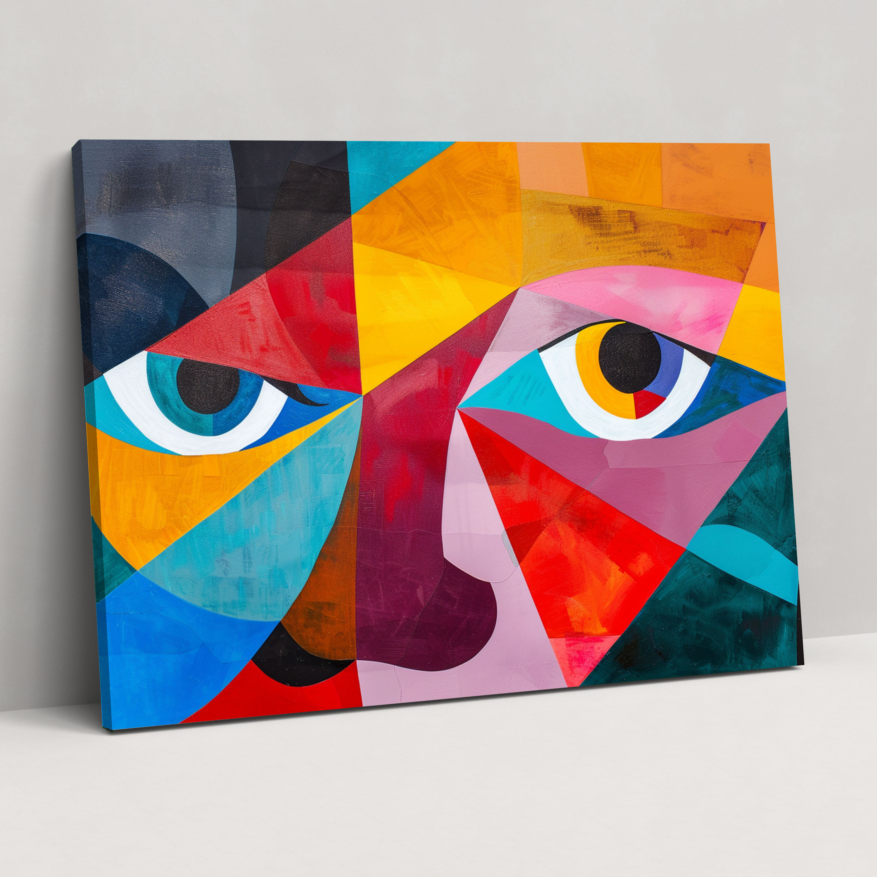 Pablo Picasso Soyut Geometrik Şekiller Kanvas Tablo - Pablo Picasso Kanvas Duvar Sanatı Ev Dekorasyonu