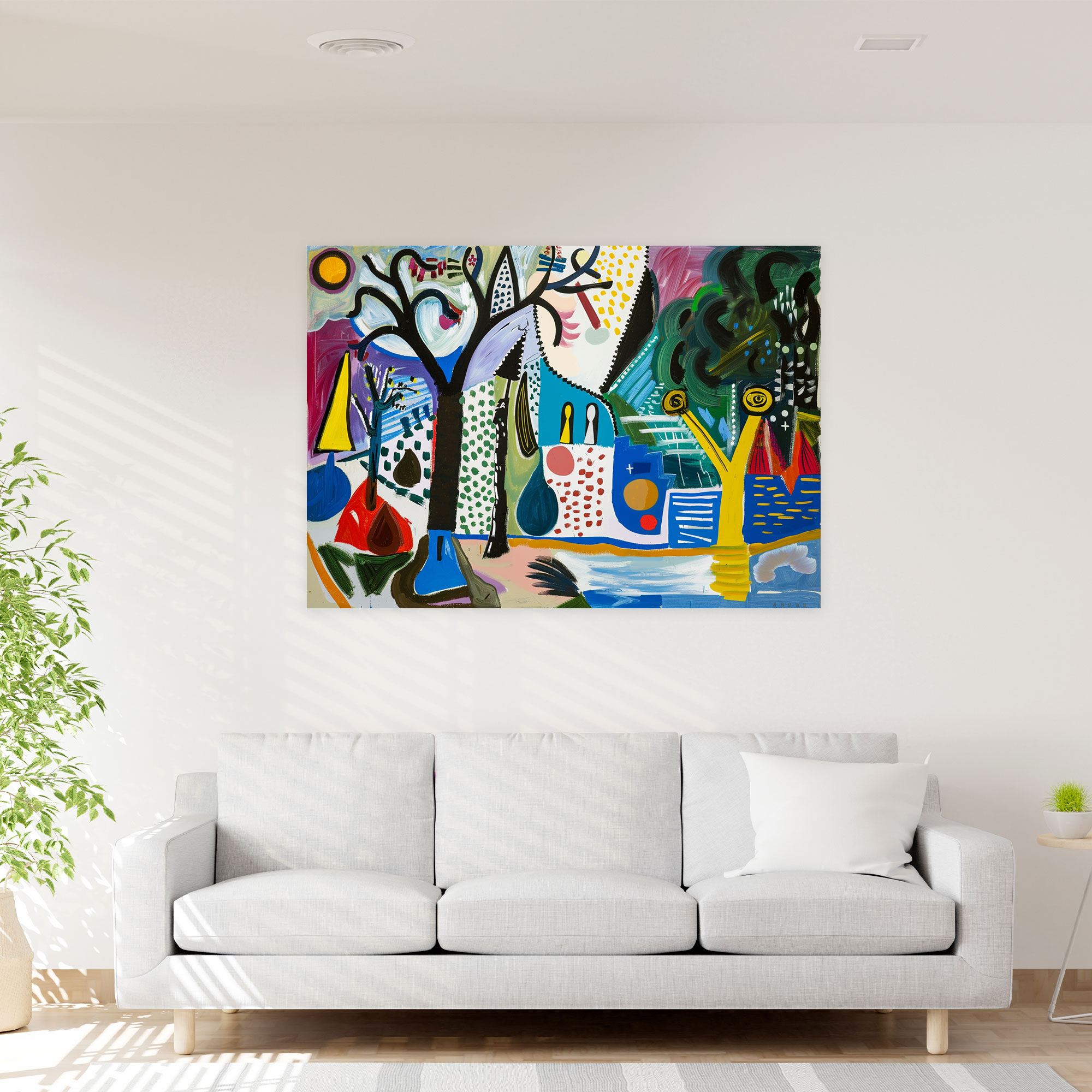 Pablo Picasso Surreal Landscapes Canvas Print - Pablo Picasso, Wall Art, Pablo Picasso, Canvas