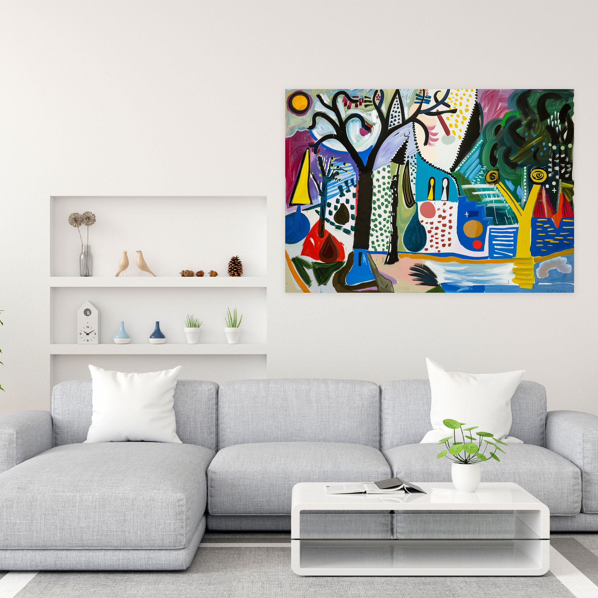Pablo Picasso Surreal Landscapes Canvas Print - Pablo Picasso, Wall Art, Pablo Picasso, Canvas