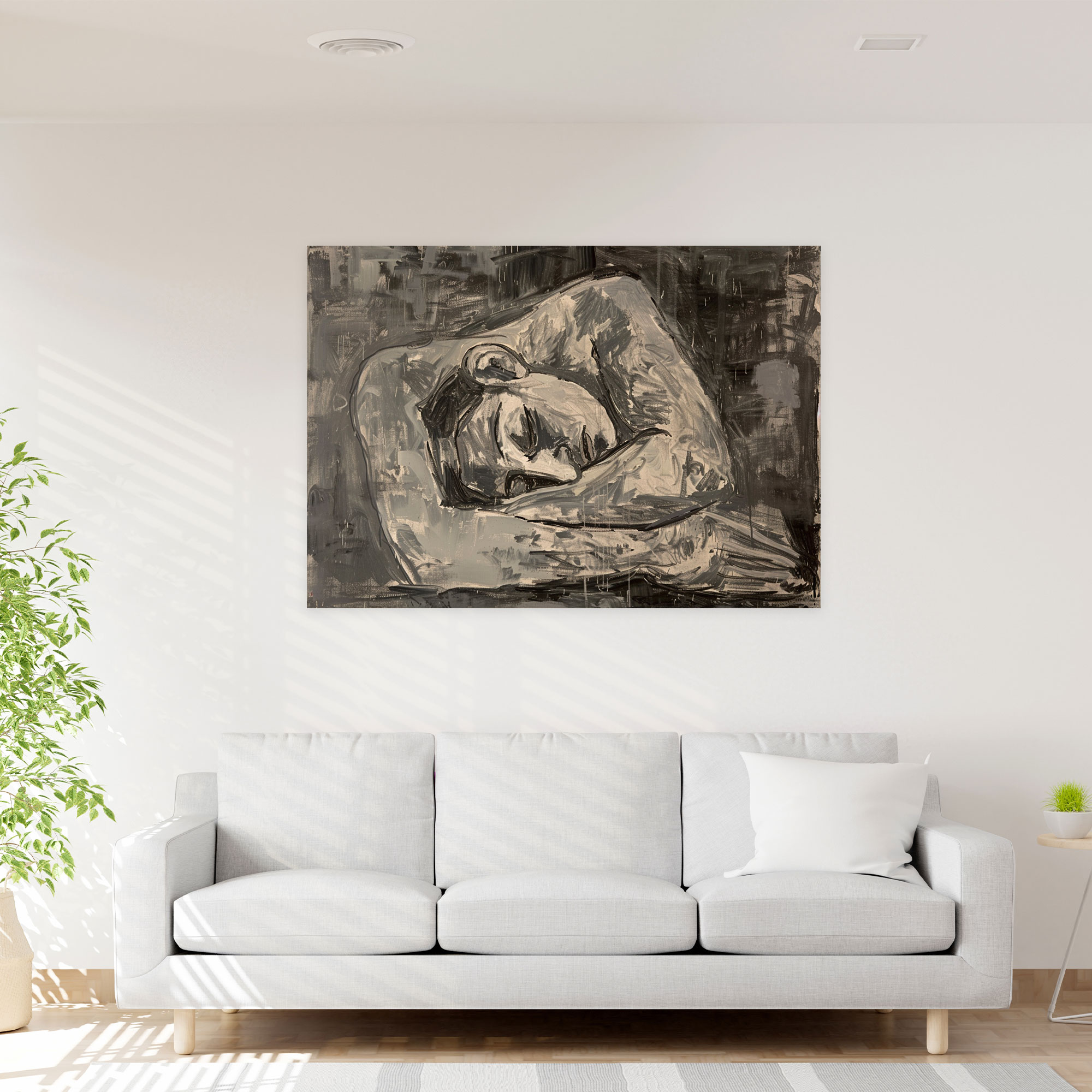 Pablo Picasso Female Figure Study Canvas Print - Pablo Picasso, Wall Art, Canvas, Wall Decoration