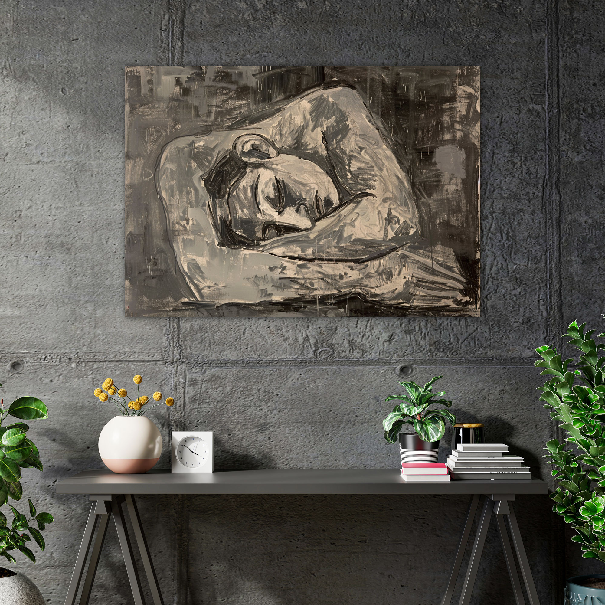 Pablo Picasso Female Figure Study Canvas Print - Pablo Picasso, Wall Art, Canvas, Wall Decoration