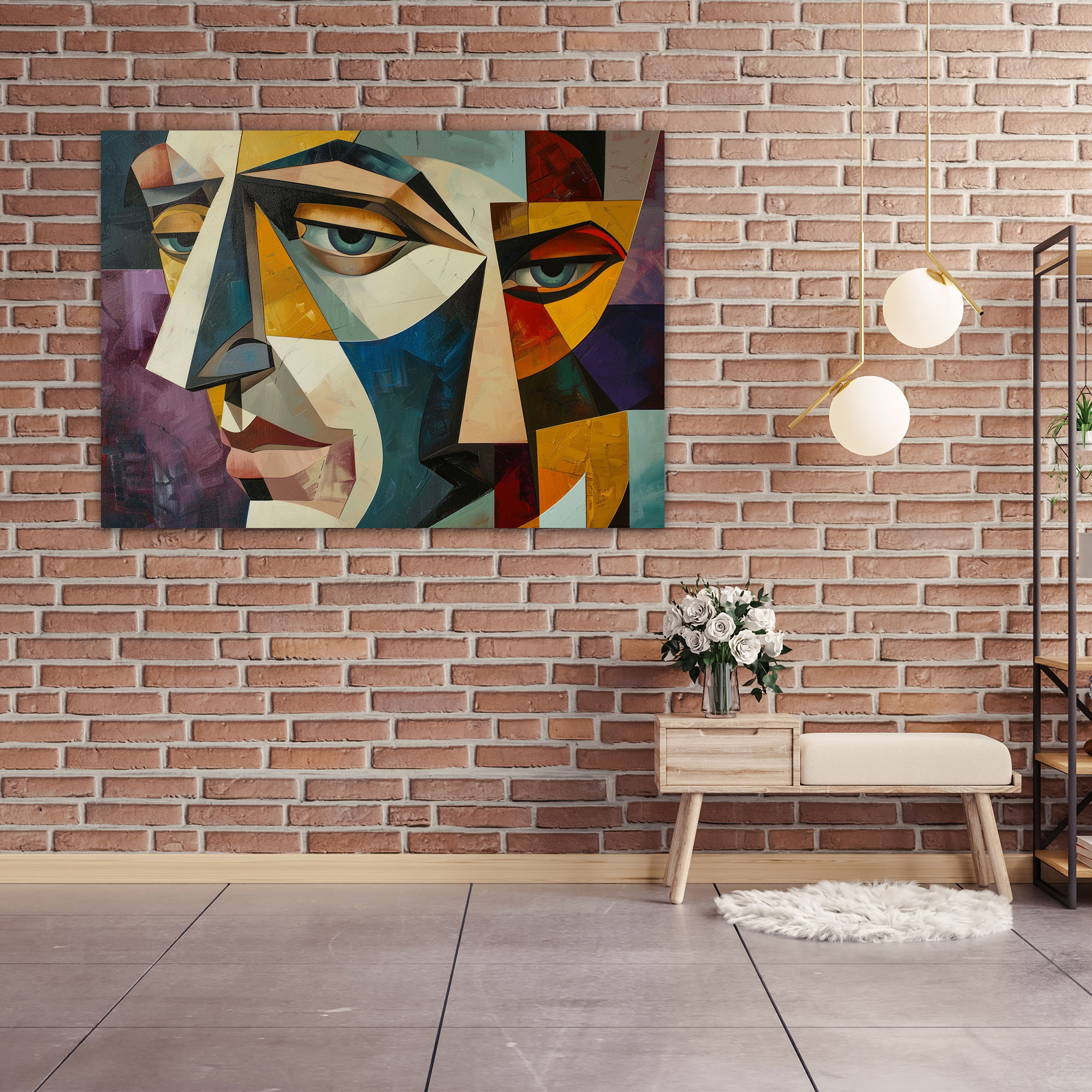 Cubism-Inspired Canvas Print - Pablo Picasso, Canvas, Wall Decoration, Modern Art