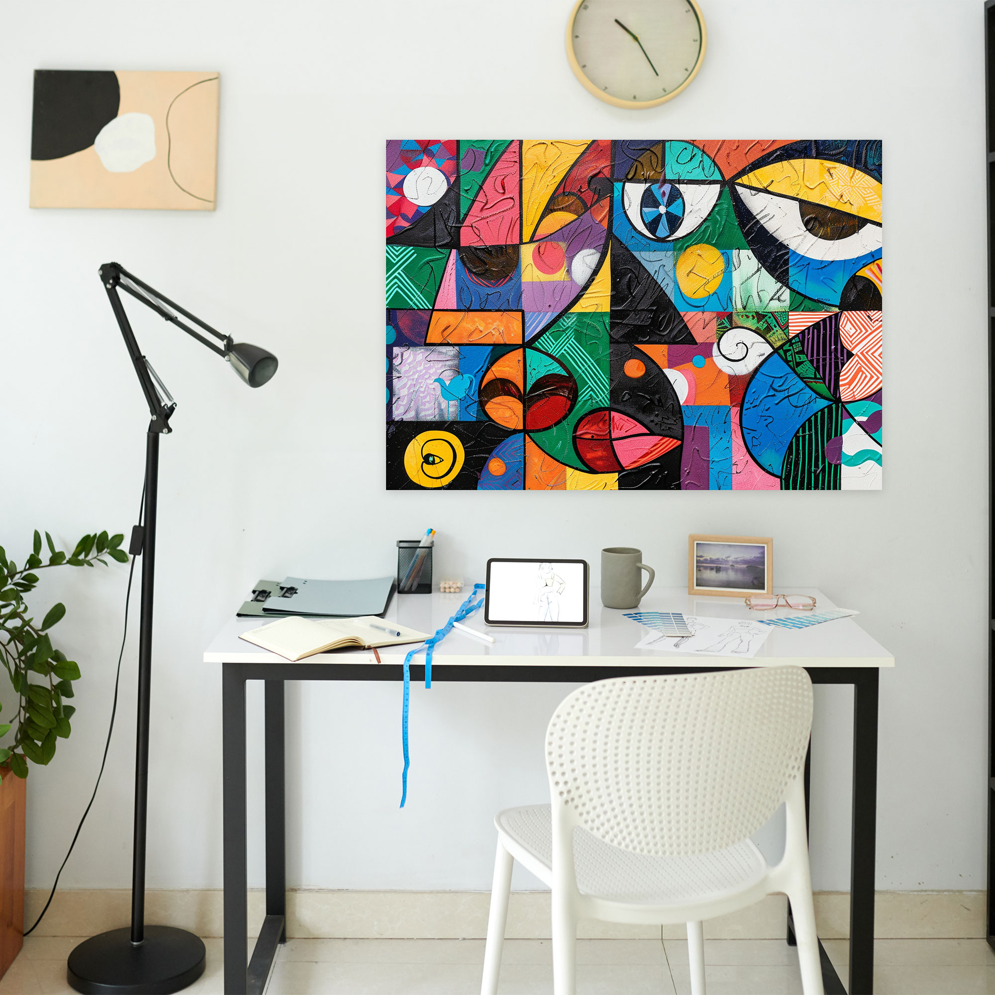 Canlı Renkli Picasso Kanvas Tablo - Pablo Picasso Kanvas Soyut Sanat
