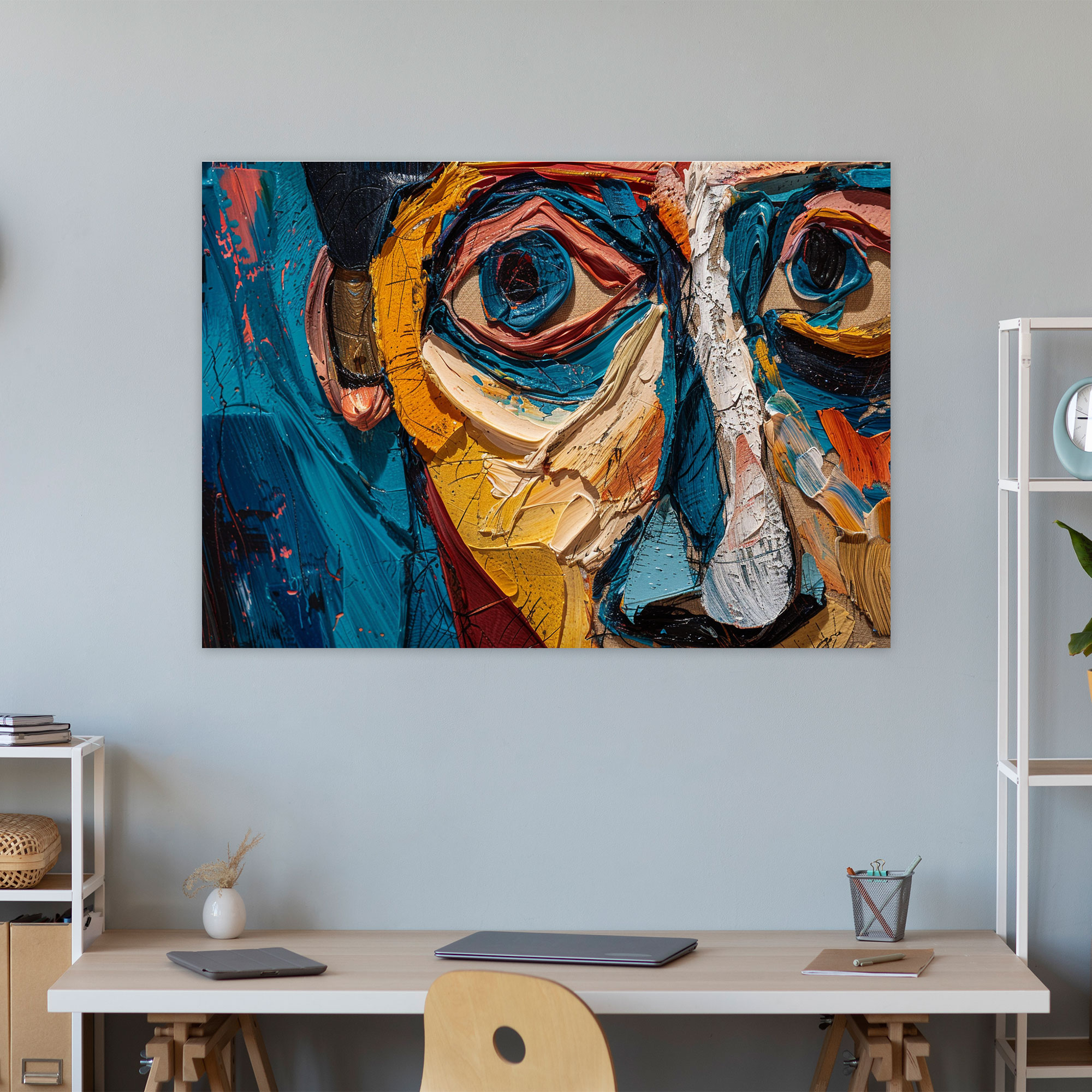 Modern Picasso Duvar Sanatı - Pablo Picasso Ev Dekorasyonu Kanvas Tablo Dokulu Sanat