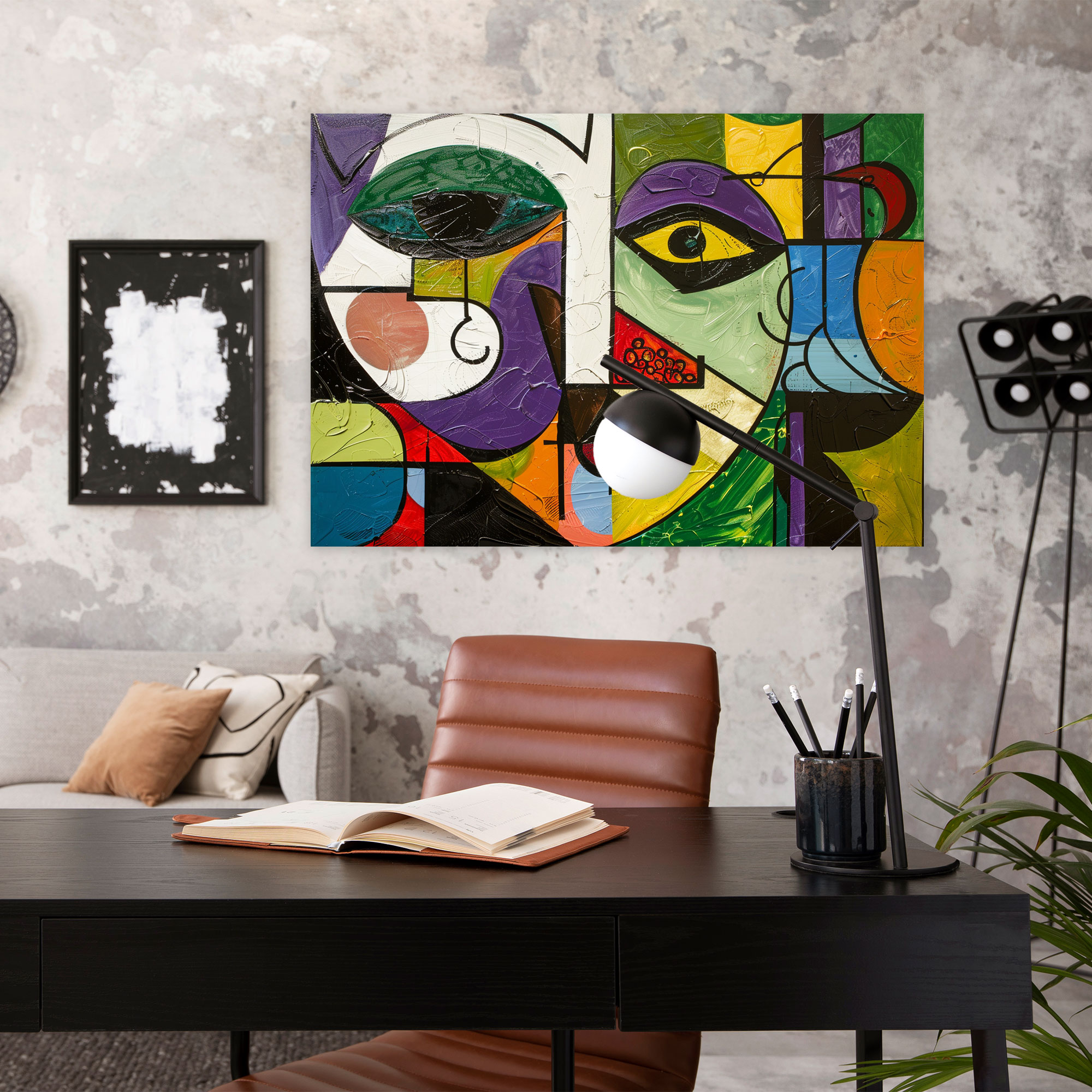 Canlı Picasso Duvar Sanatı - Pablo Picasso Kanvas Tablo Duvar Dekorasyonu