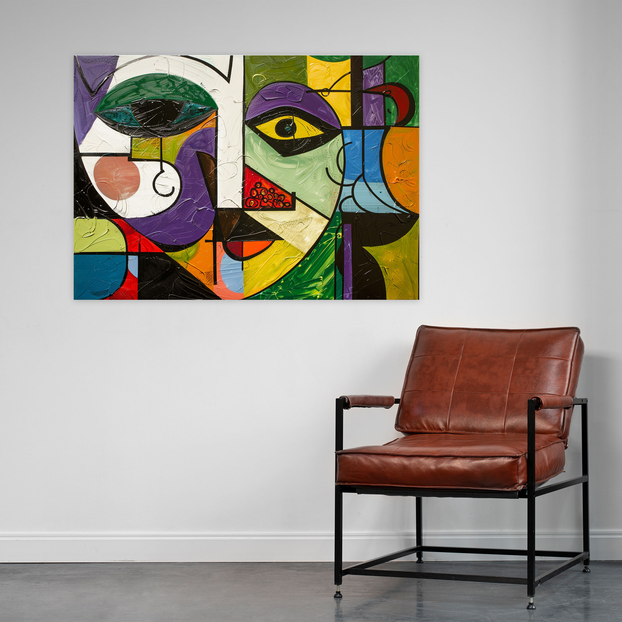 Canlı Picasso Duvar Sanatı - Pablo Picasso Kanvas Tablo Duvar Dekorasyonu