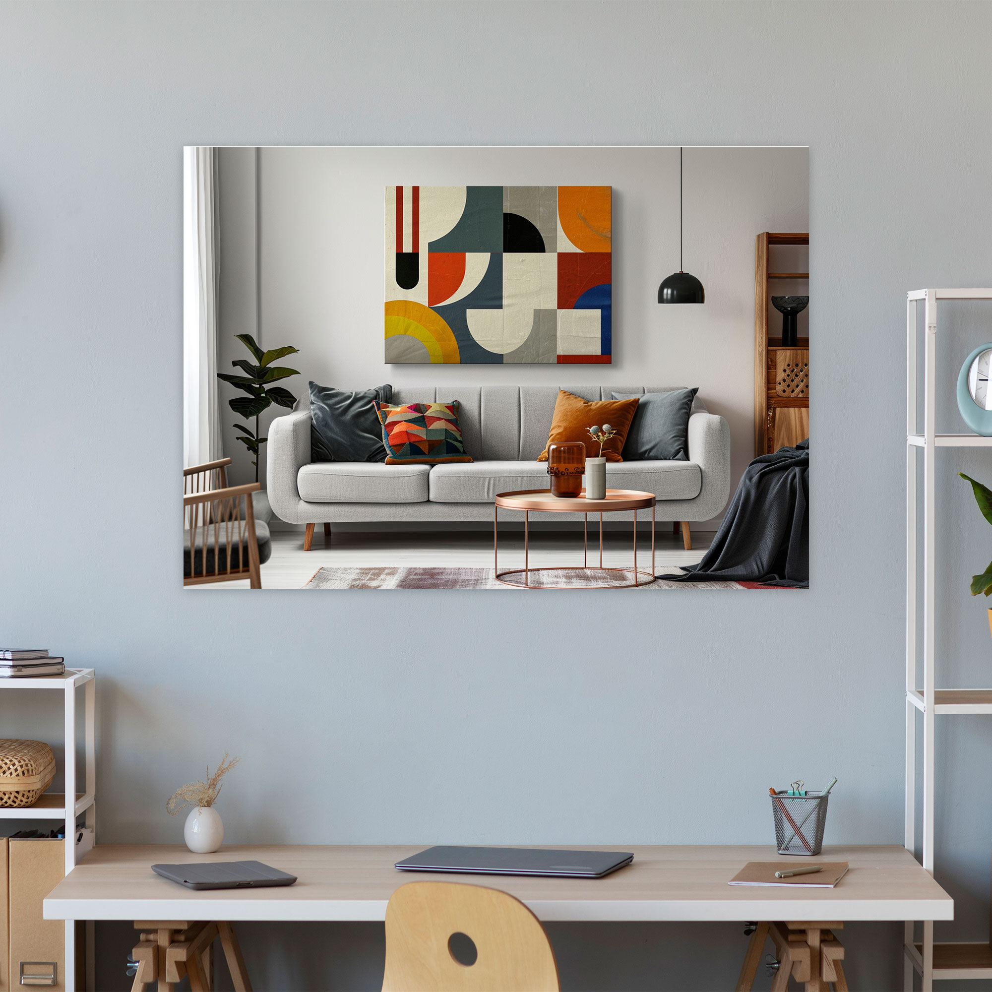 Pablo Picasso Soyut Geometrik Şekiller Kanvas Tablo - Duvar Dekorasyonu Duvar Sanatı