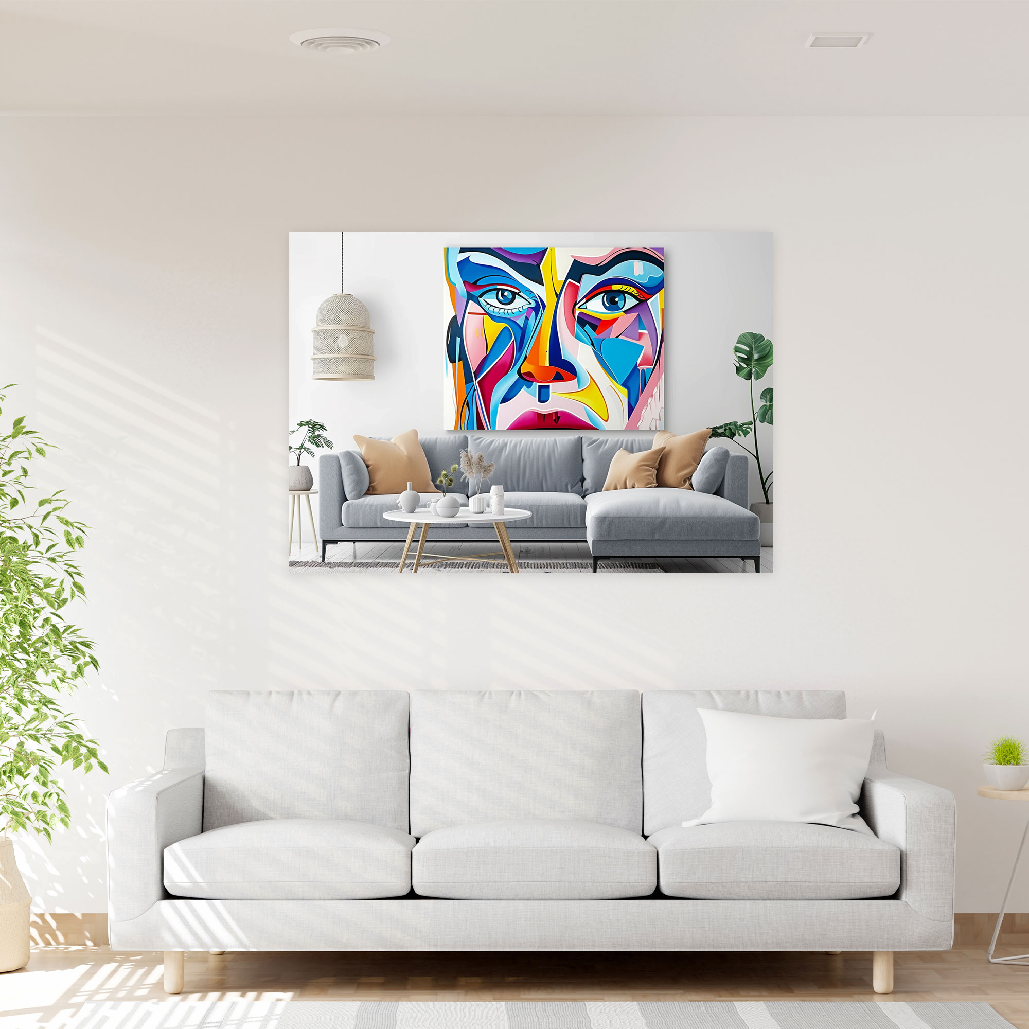 Pablo Picasso Surrealistic Portrait Canvas Print - Pablo Picasso, Wall Decoration, Wall Art, Canvas