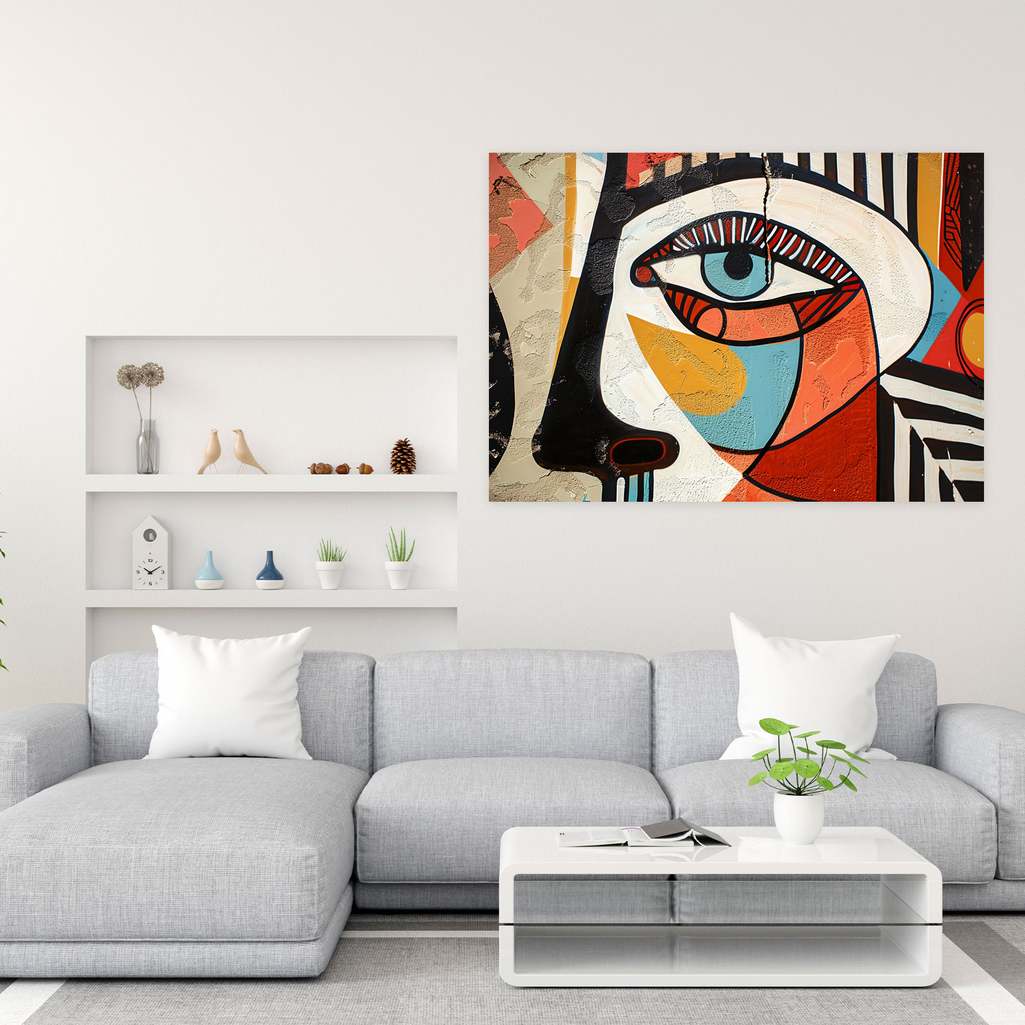 Pablo Picasso Abstract Portrait Wall Decoration - Pablo Picasso, Canvas, Canvas Print, Pablo Picasso
