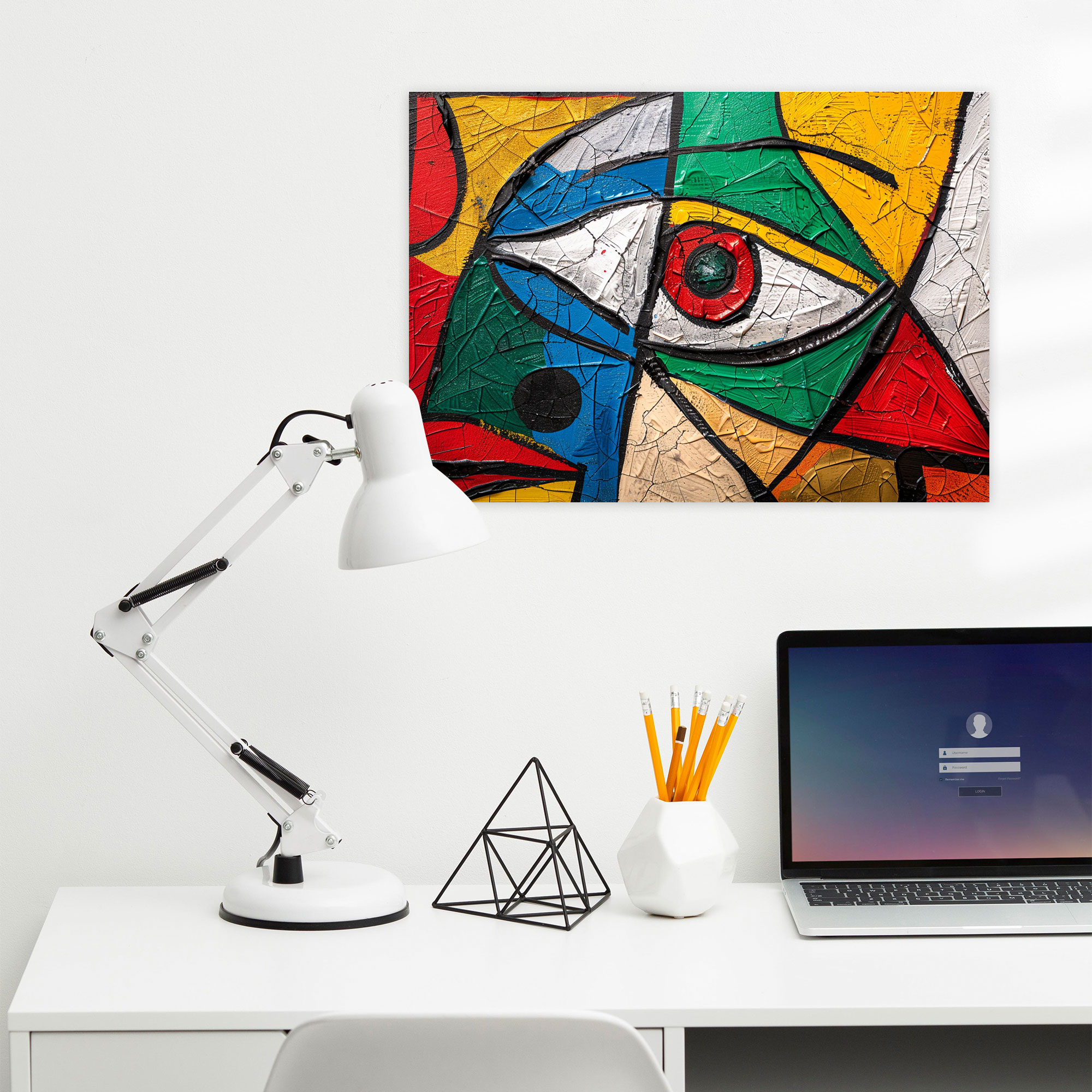 Pablo Picasso Colorful Abstract Composition Canvas Print - Pablo Picasso, Pablo Picasso, Canvas Wall Art, Canvas