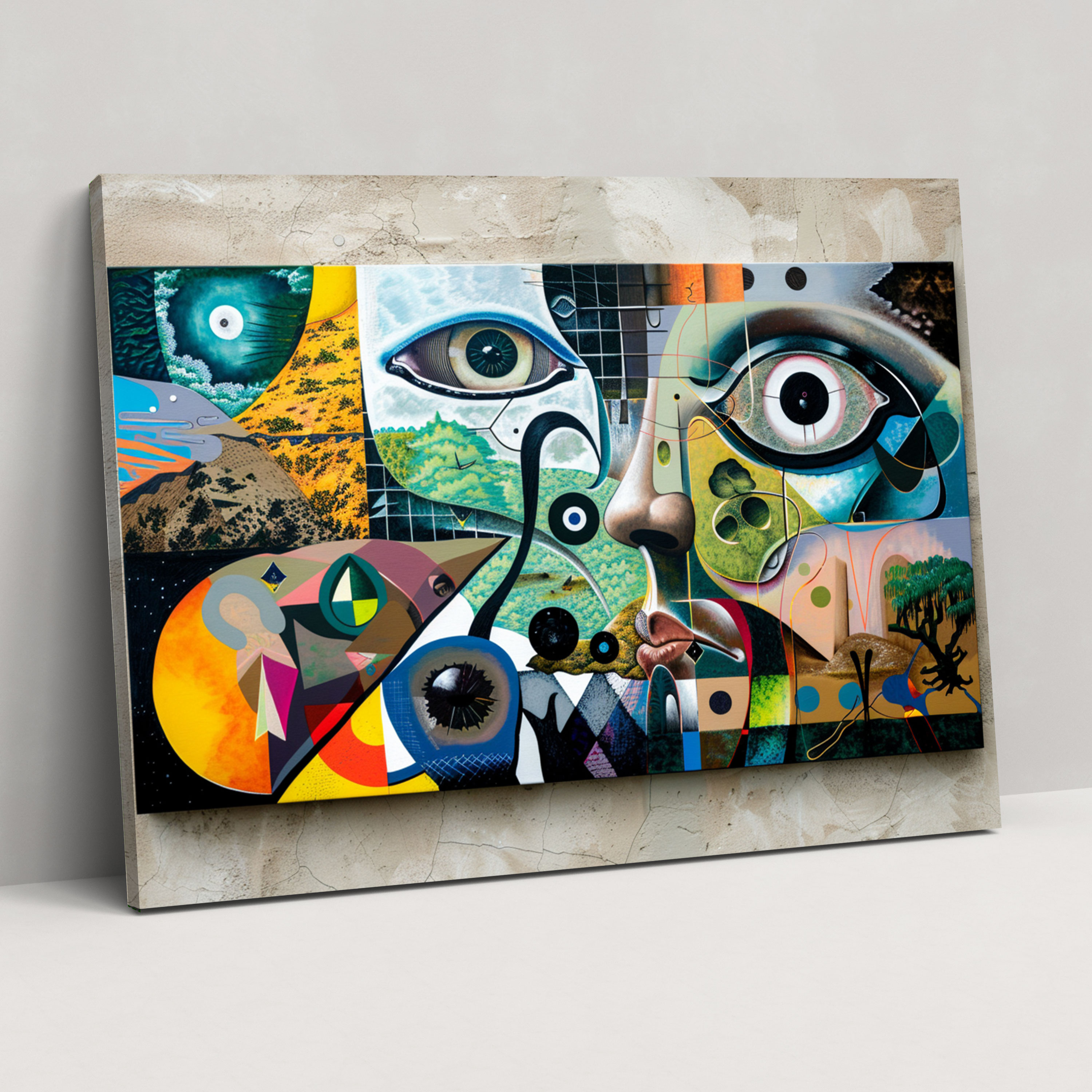 Pablo Picasso Surrealistic Composition Canvas Print - Pablo Picasso, Canvas Print, Wall Art, Pablo Picasso