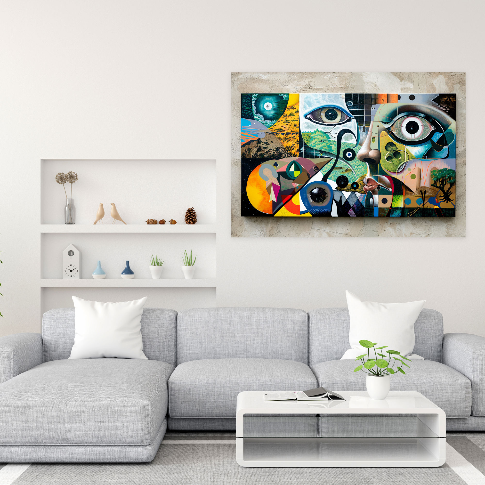 Pablo Picasso Surrealistic Composition Canvas Print - Pablo Picasso, Canvas Print, Wall Art, Pablo Picasso