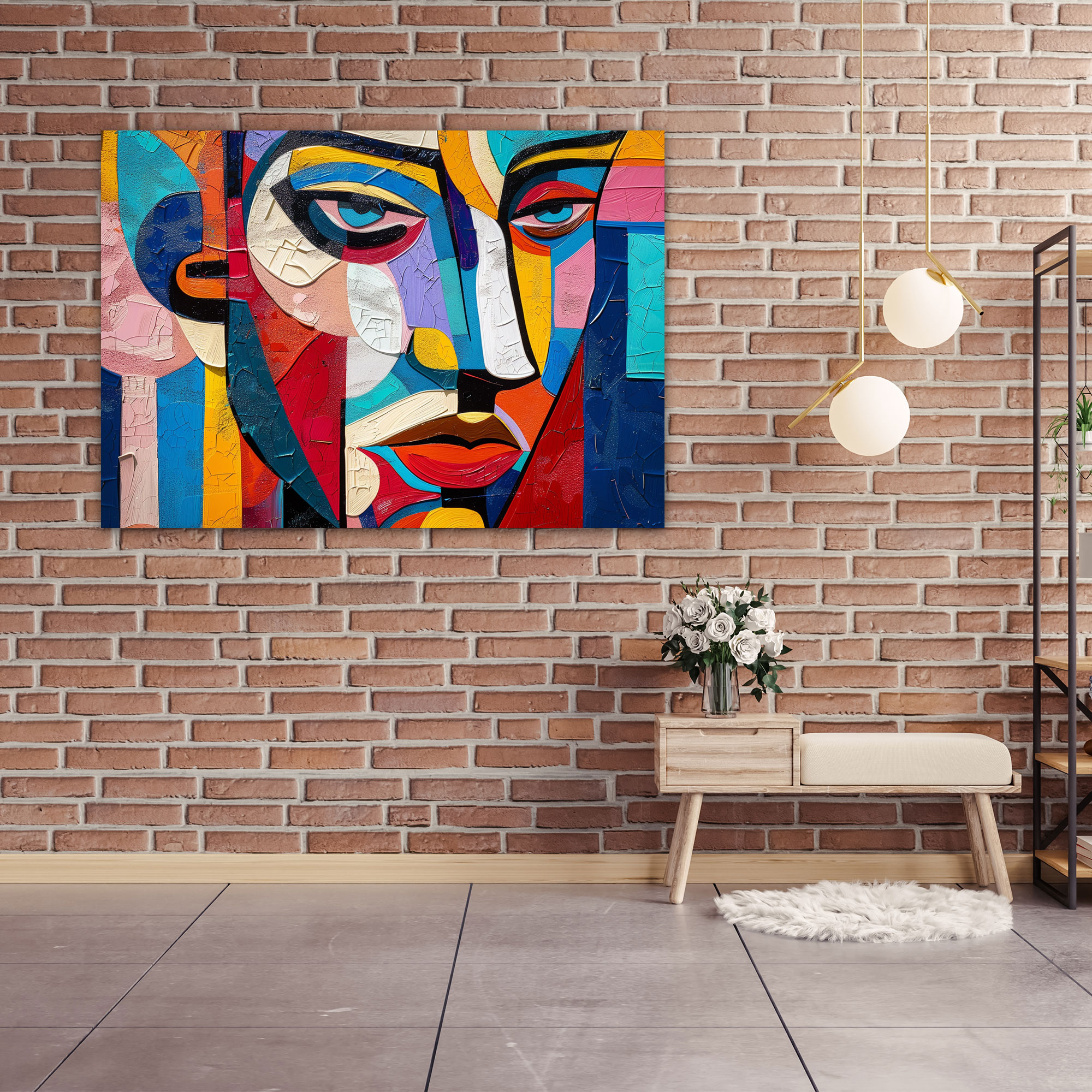 Pablo Picasso Cubist Portrait Wall Decoration - Pablo Picasso, Canvas, Wall Decoration, Home Decoration