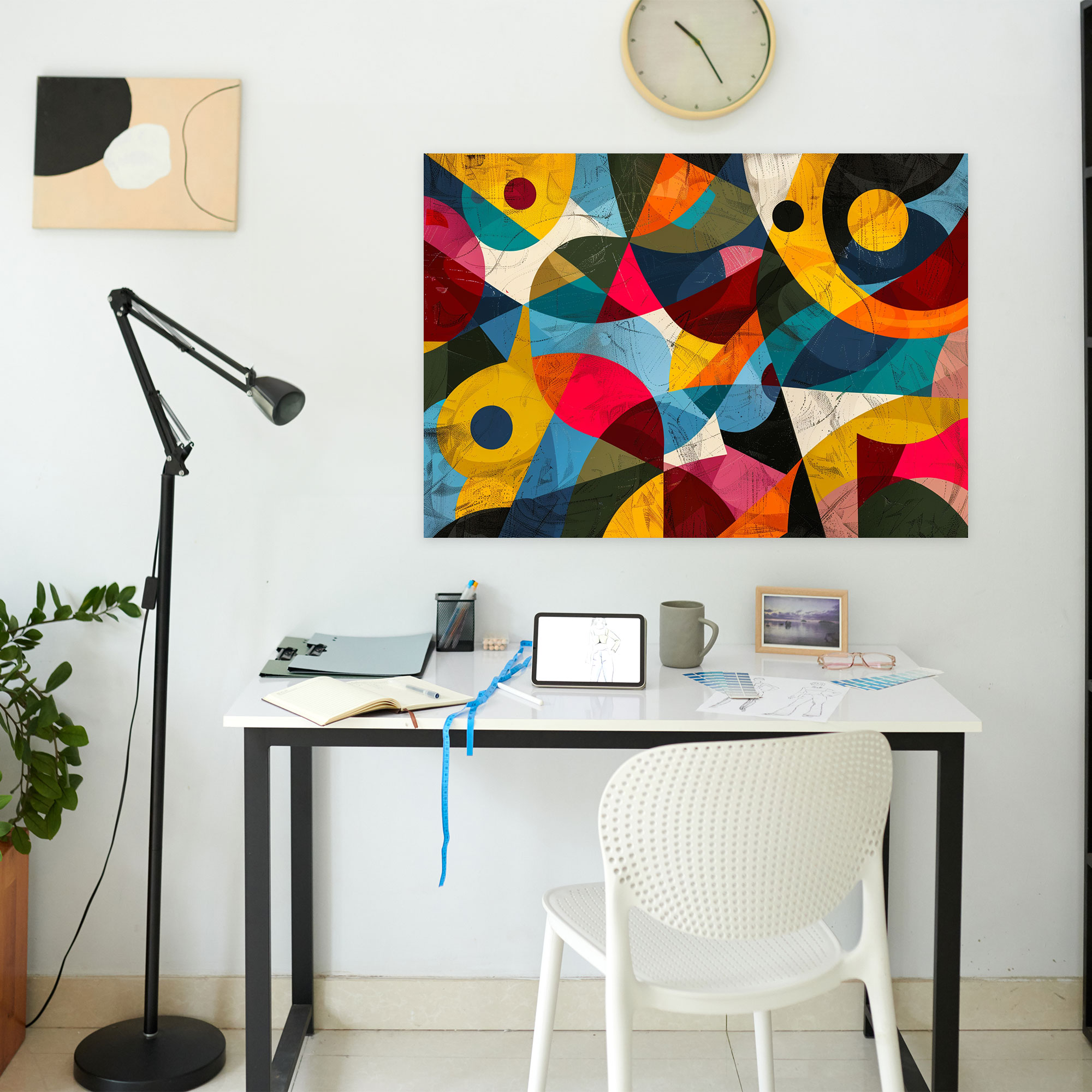 Pablo Picasso Wall Art - Pablo Picasso, Abstract Patterns, Canvas Print, Pablo Picasso