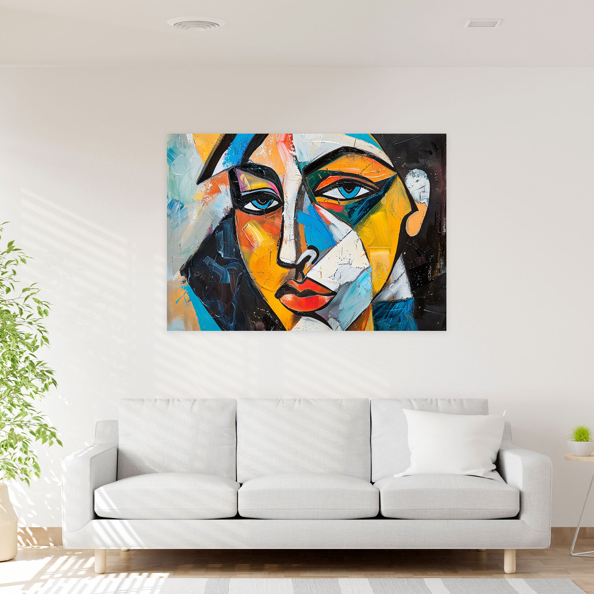 Pablo Picasso Portrait Wall Art - Pablo Picasso, Pablo Picasso, Canvas Print, Home Decoration