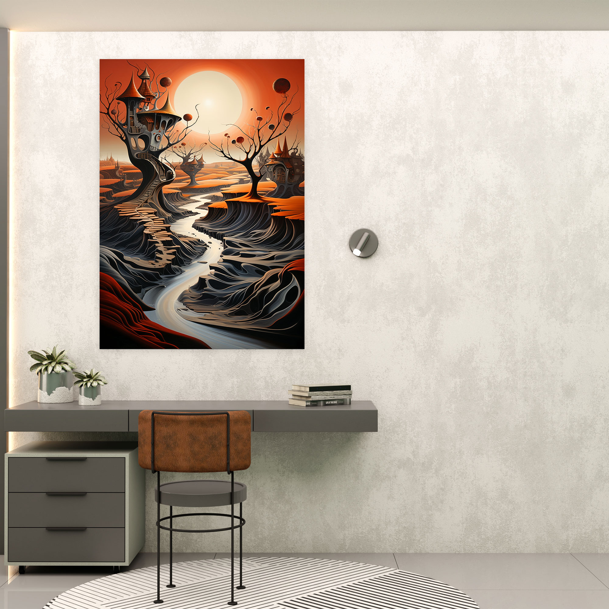 Pablo Picasso Style Wall Decoration - Pablo Picasso, Distorted Forms, Home Decoration, Surreal Dream-Like Landscape