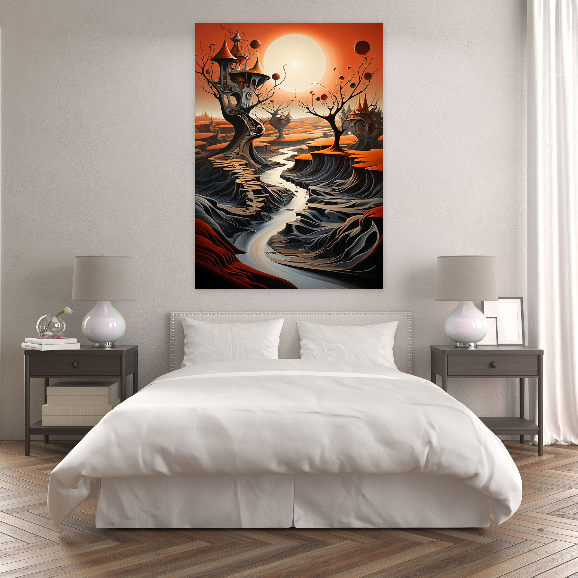 Pablo Picasso Style Wall Decoration - Pablo Picasso, Distorted Forms, Home Decoration, Surreal Dream-Like Landscape