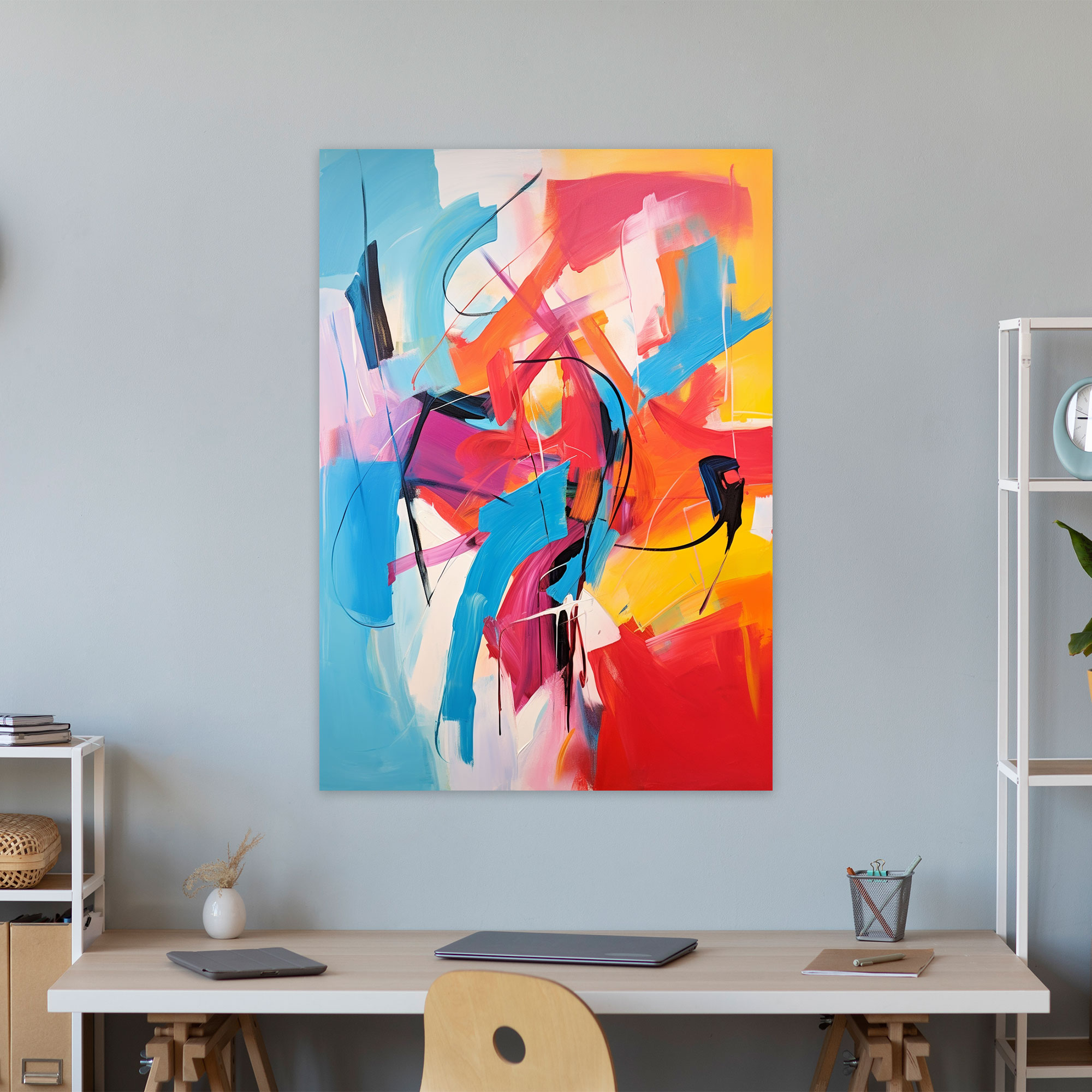 High Quality Pablo Picasso Style Canvas Print - Pablo Picasso, Pablo Picasso Style, Canvas Wall Art, Bold Abstract Expressionist Artwork