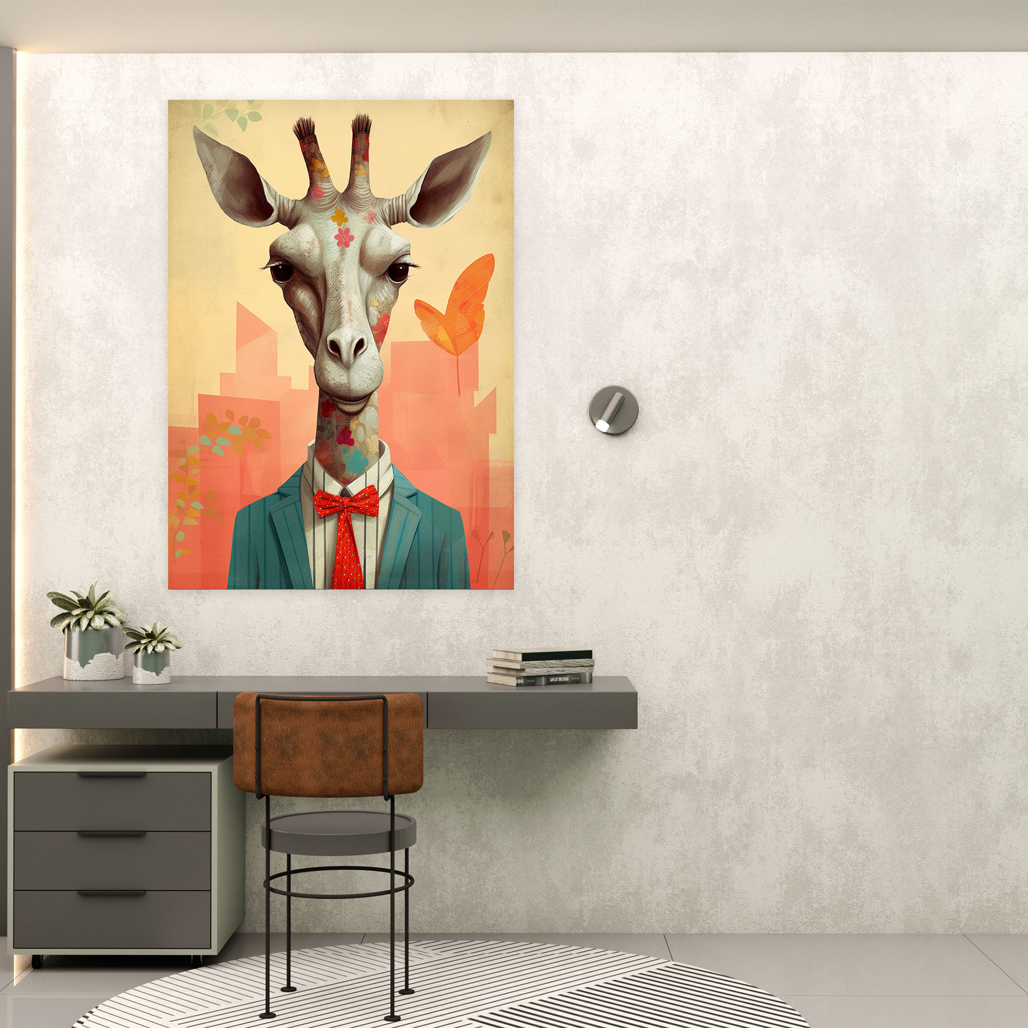 Pablo Picasso Style Wall Decoration - Pablo Picasso, Canvas Wall Art, Wall Art, Whimsical Animal Illustrations