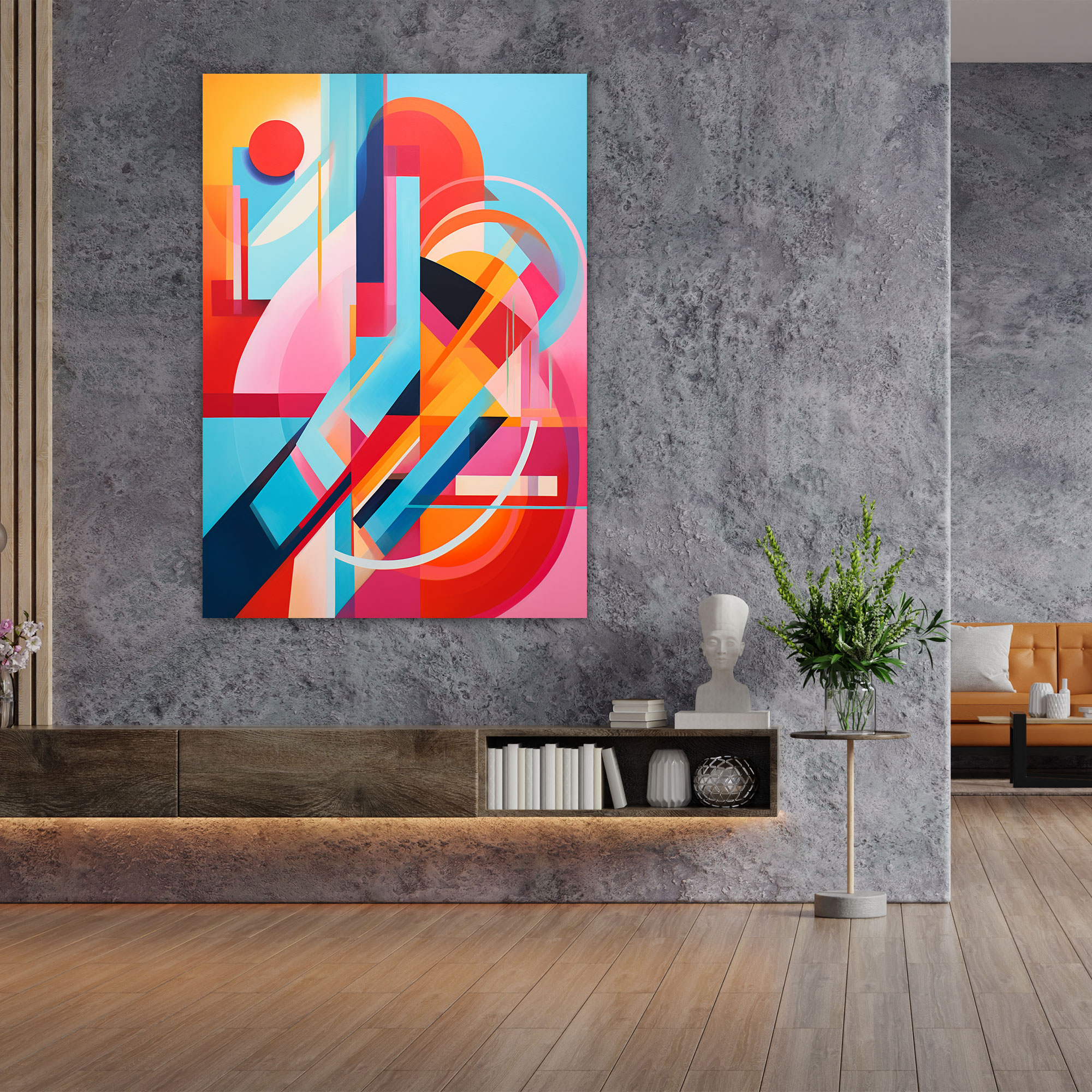 Pablo Picasso Style Canvas Print - Pablo Picasso, Home Decoration, Vibrant Colors, Wall Art