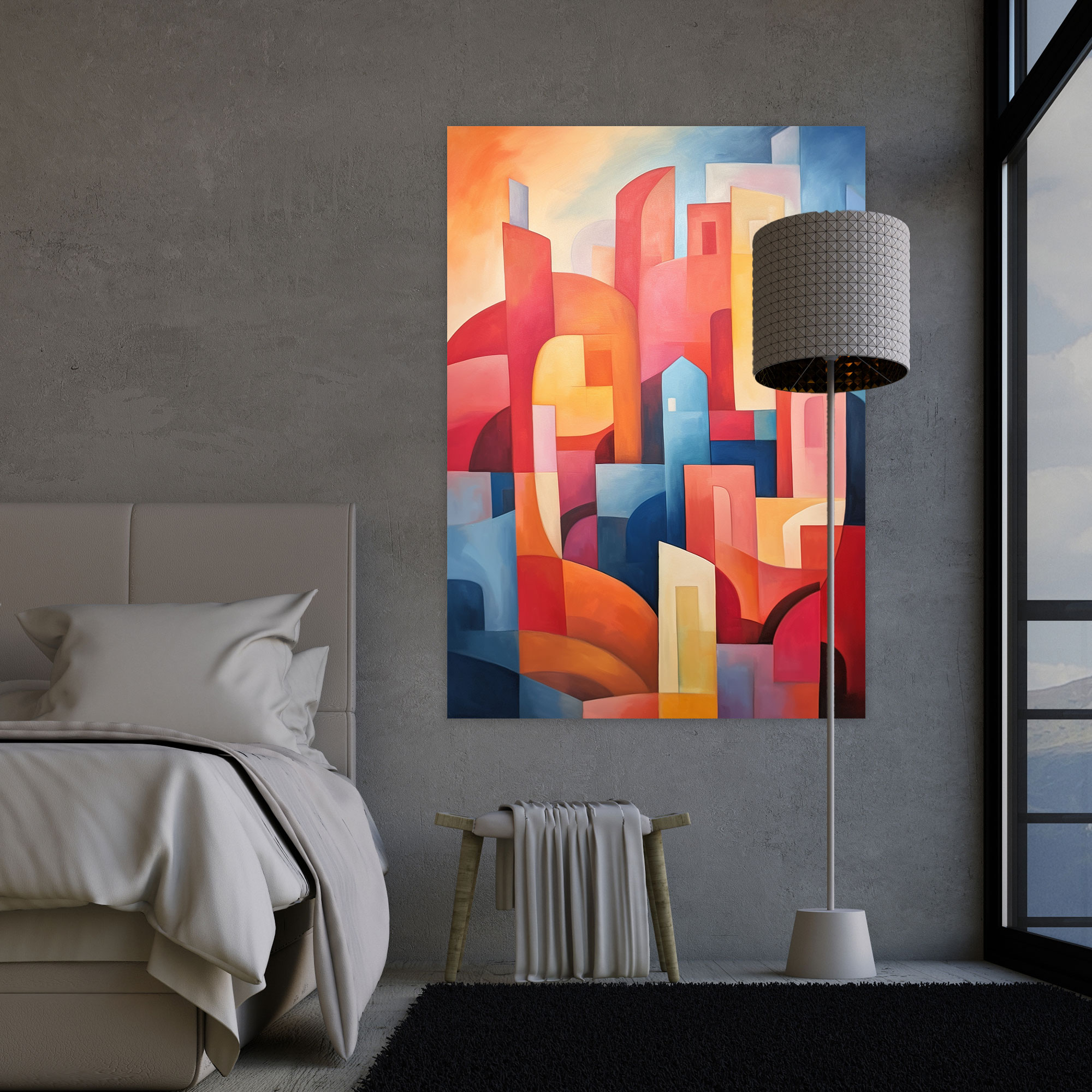 Pablo Picasso Style Wall Art - Pablo Picasso, Wall Decoration, Fragmented Shapes, Canvas Print