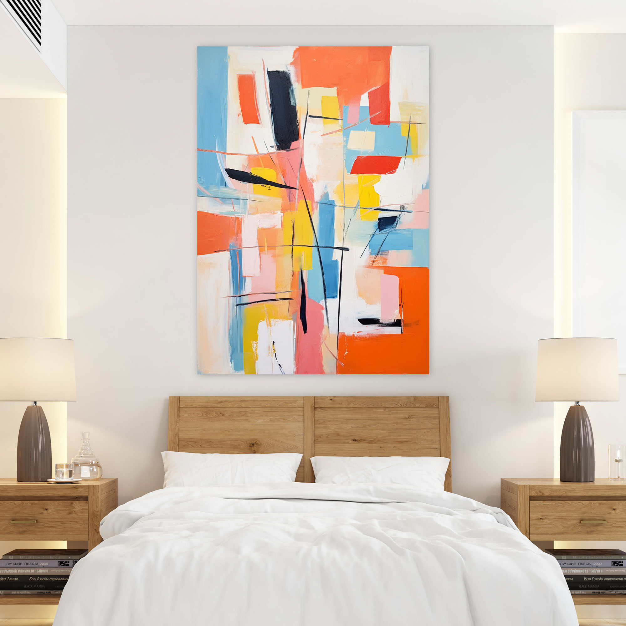 Pablo Picasso Style Wall Art - Pablo Picasso, Home Decoration, Wall Art, Abstract Expressionist Composition