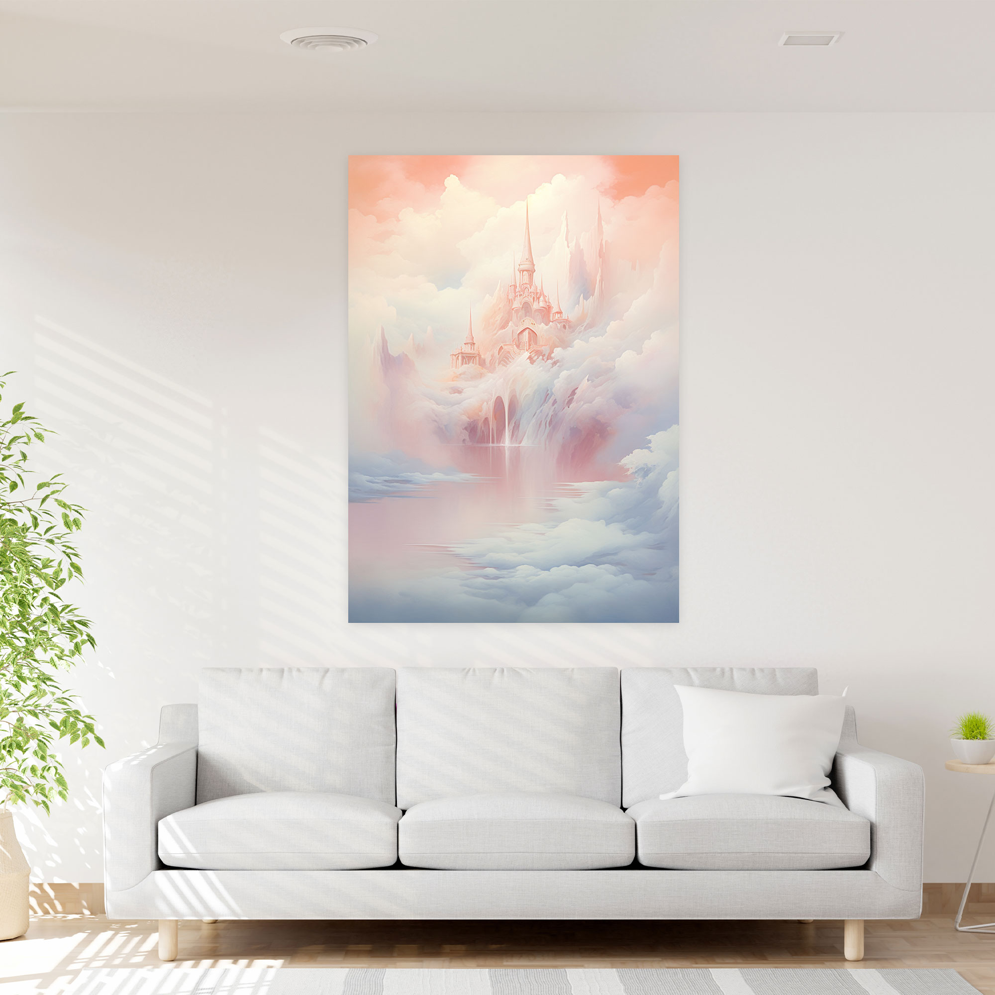 Pablo Picasso Style Canvas Print - Pablo Picasso, Home Decoration, Ethereal Colors, Dreamy Atmosphere