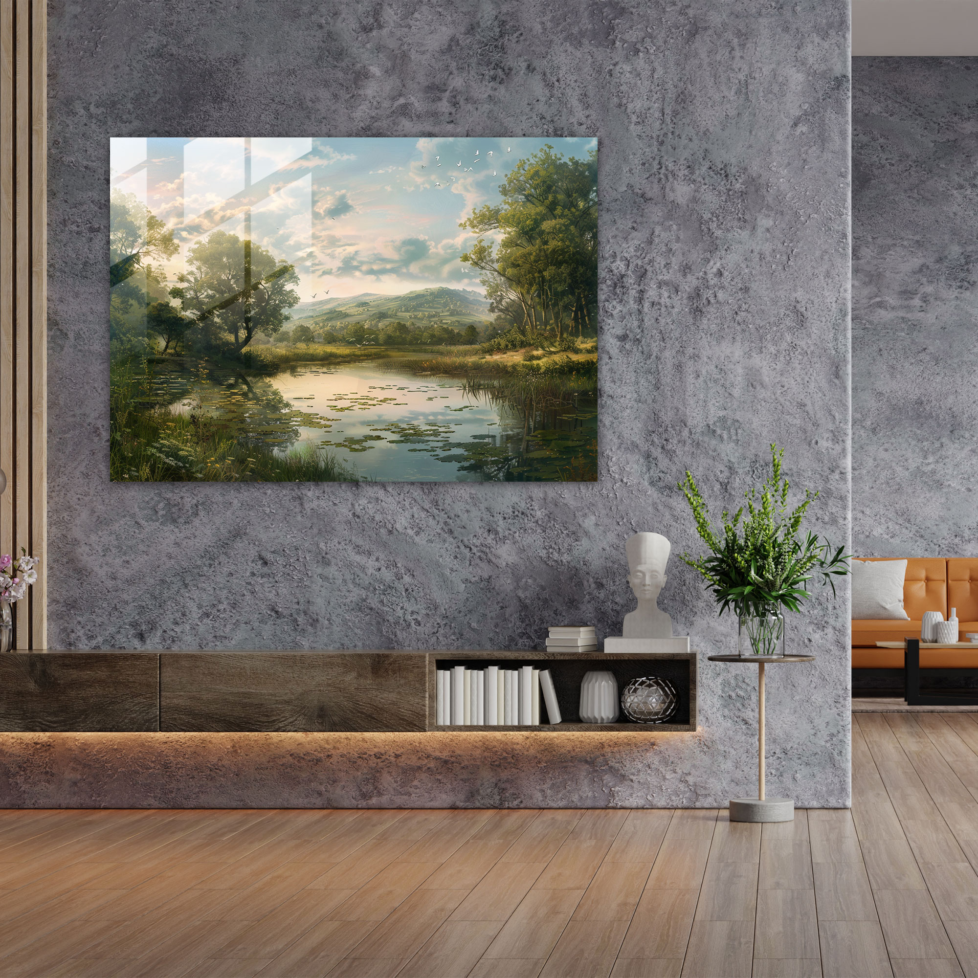 Pre-Raphaelite Brotherhood Cam Tablo Duvar Dekorasyonu - Cam Sanat Ev Dekorasyonu