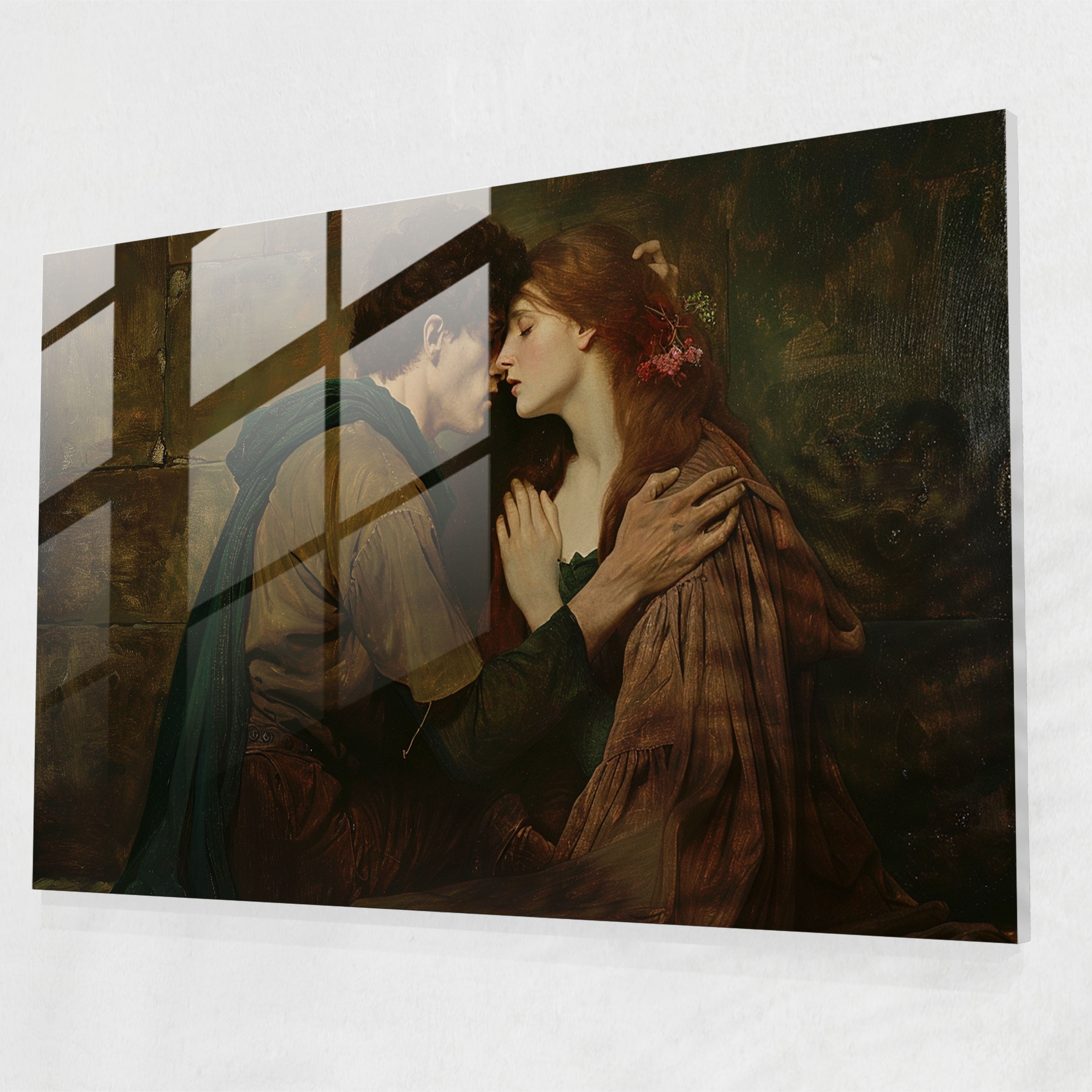 Tragic Lovers Cam Tablo - Pre-Raphaelite Brotherhood Modern Sanat