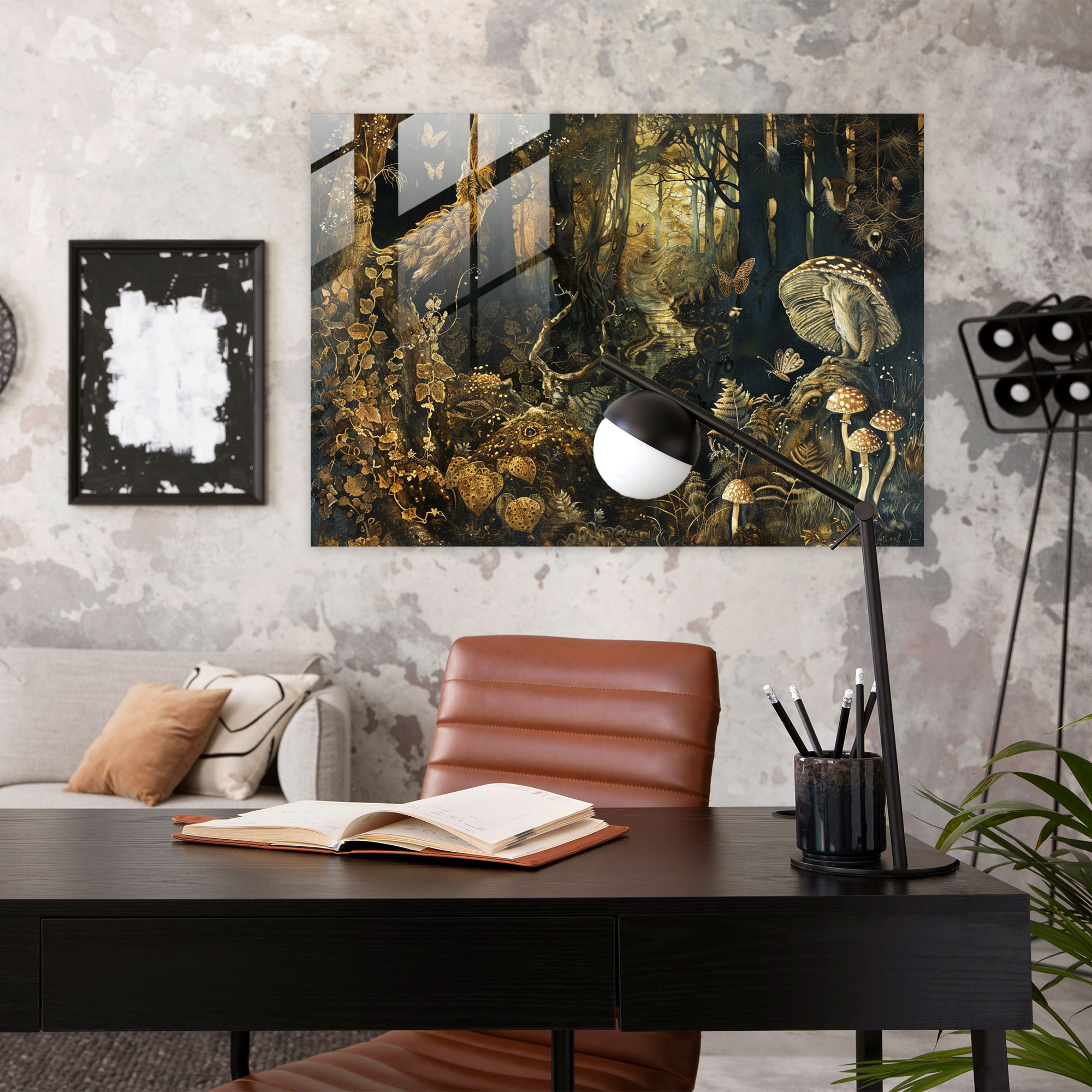 Pre-Raphaelite Brotherhood Glass Wall Art: Enchanted Forest - Pre-Raphaelite Brotherhood, Pre-Raphaelite Brotherhood, Whimsical Creatures, Enchanted Forest
