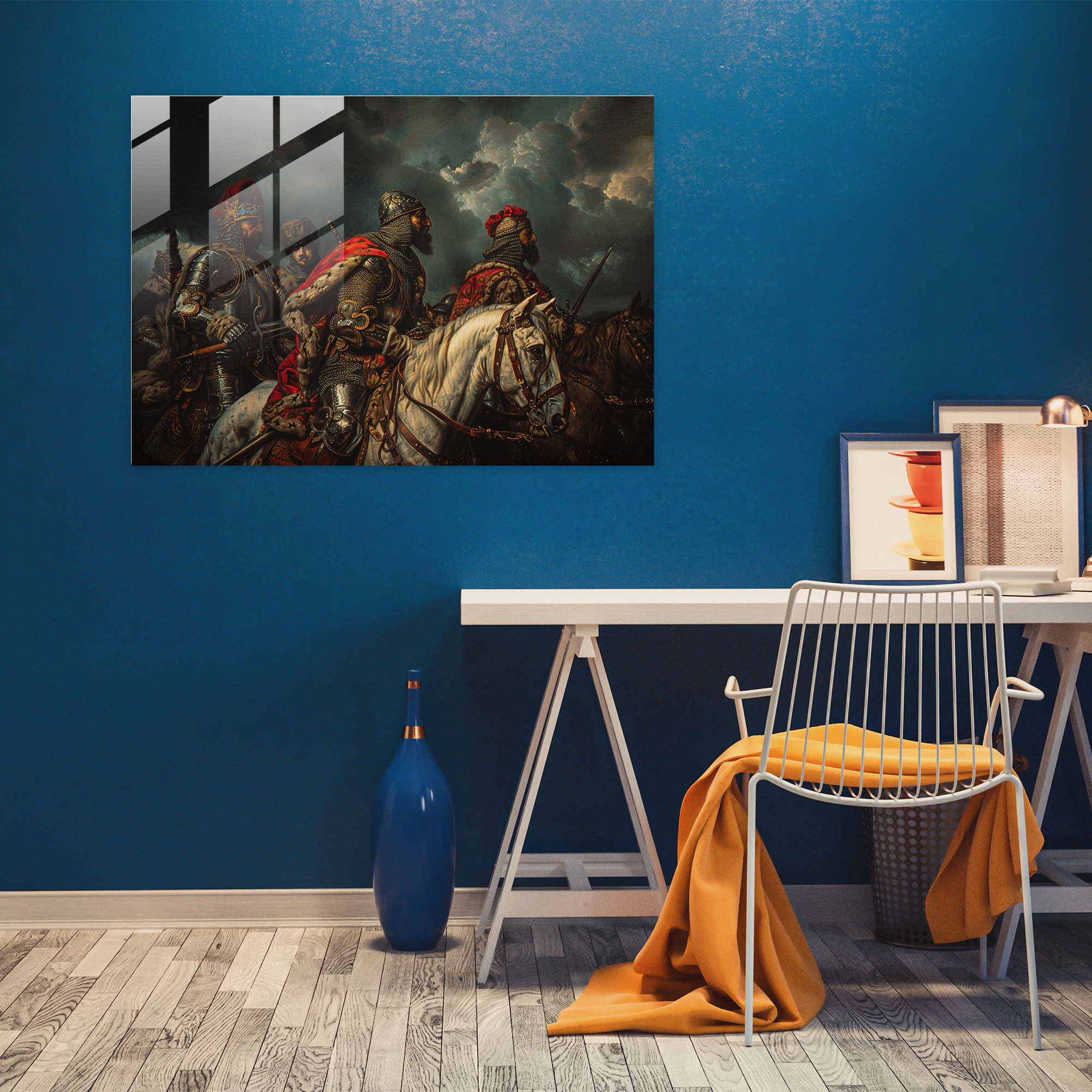 Pre-Raphaelite Brotherhood Wall Decoration - Knights On A Quest - Pre-Raphaelite Brotherhood, Knights, Glass Wall Art, Quest