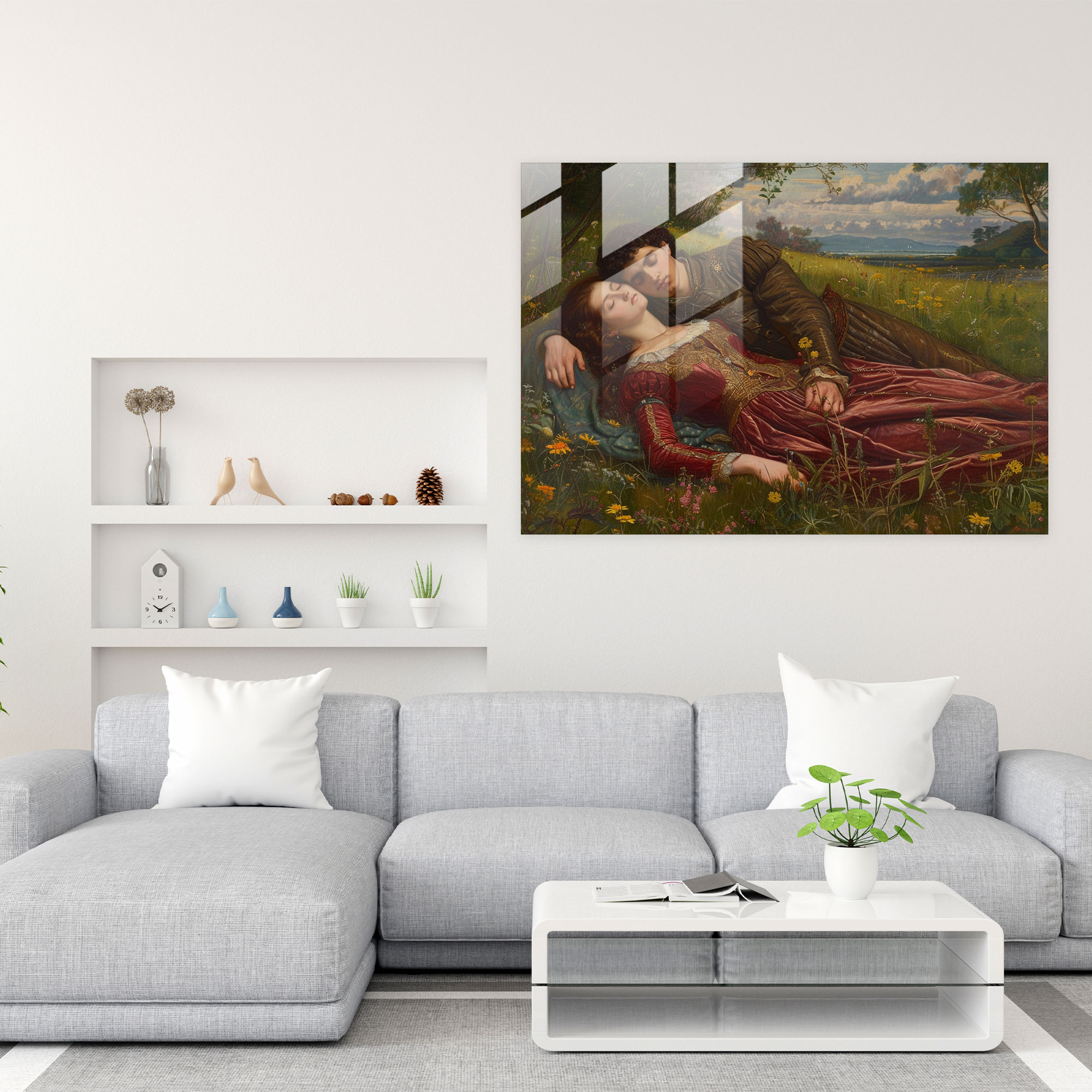 Pre-Raphaelite Brotherhood Glass Art - Tragic Lovers In Forbidden Romance - Pre-Raphaelite Brotherhood, Home Decoration, Lush Landscapes, Modern Art