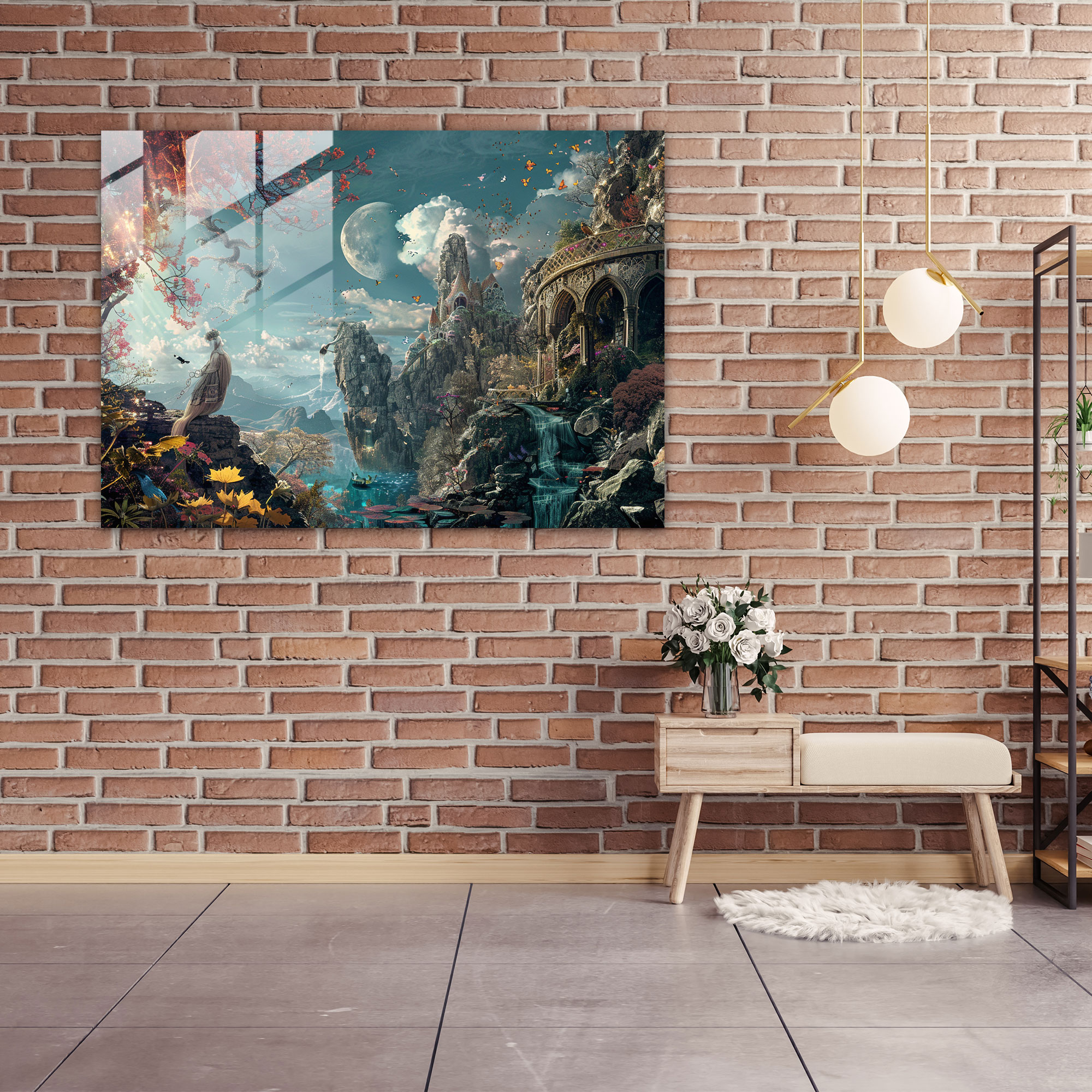 Pre-Raphaelite Brotherhood Glass Print - Surreal Dream Sequence - Pre-Raphaelite Brotherhood, Glass Wall Art, Otherworldly, Modern Art