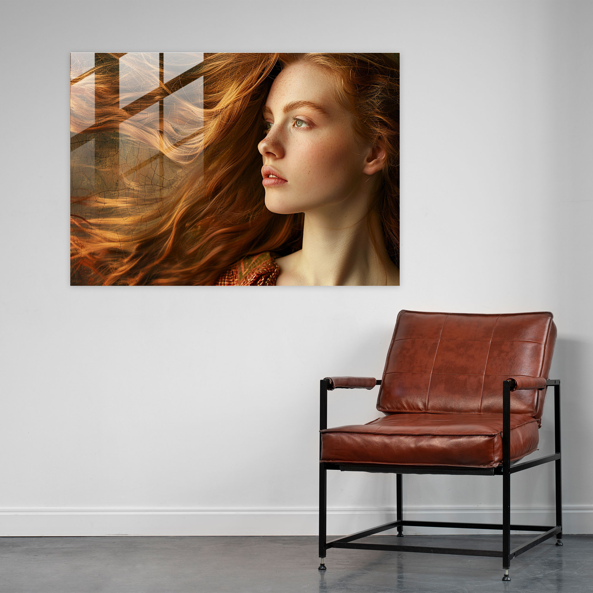 Flowing Hair Glass Print - Pre-Raphaelite Brotherhood, Home Decoration, Flowing Hair, Pre-Raphaelite Brotherhood