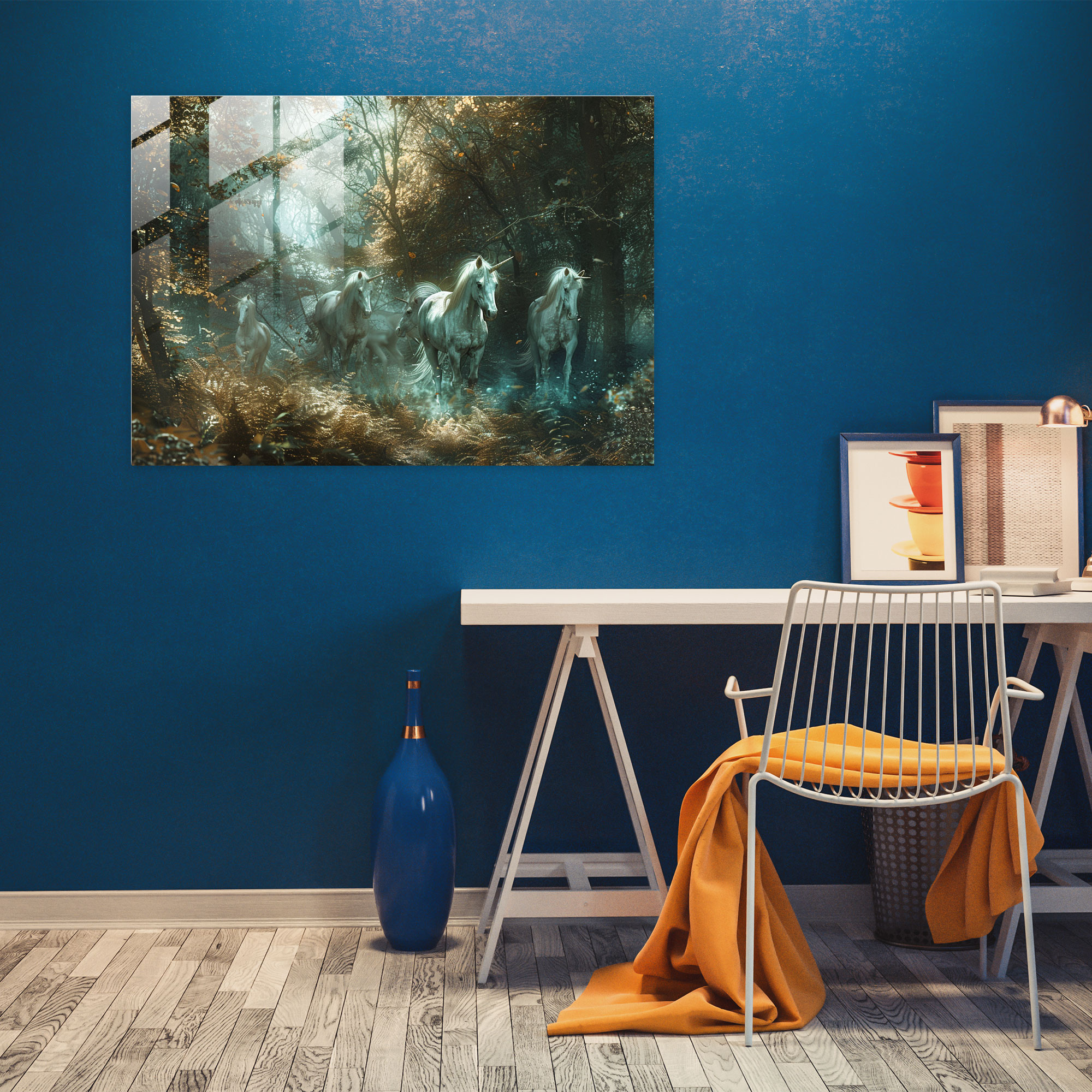 Pre-Raphaelite Brotherhood Mystical Forest Glass Print - Pre-Raphaelite Brotherhood, Modern Art, Glass Wall Art, Home Decoration
